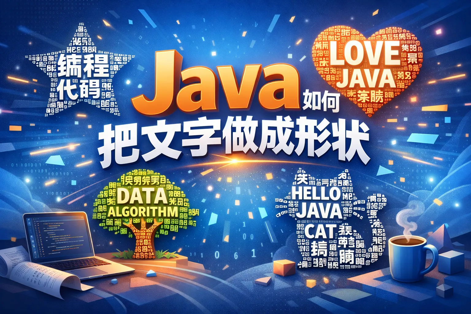 java如何把文字做成形状