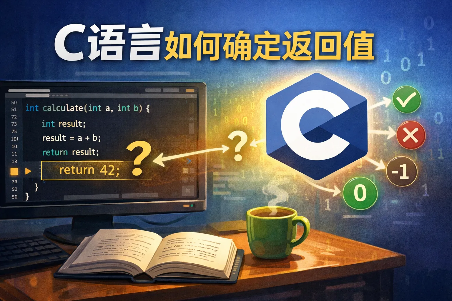 c语言如何确定返回值