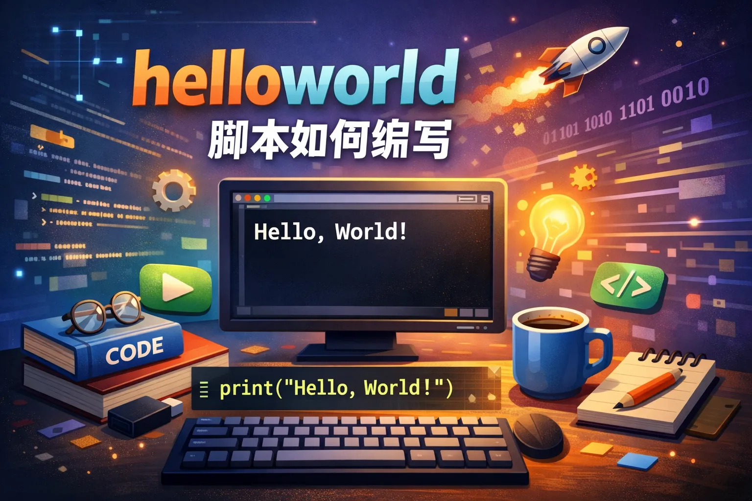 helloworld脚本如何编写