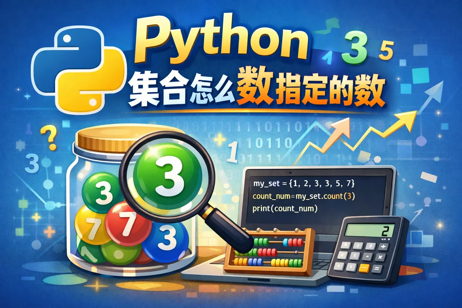 python集合怎么数指定的数