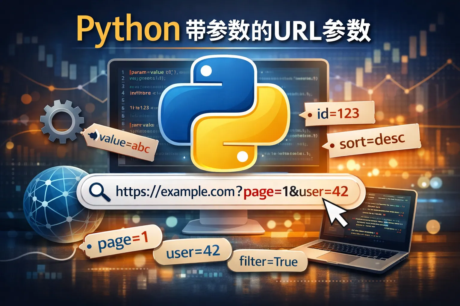 python 带参数的url参数