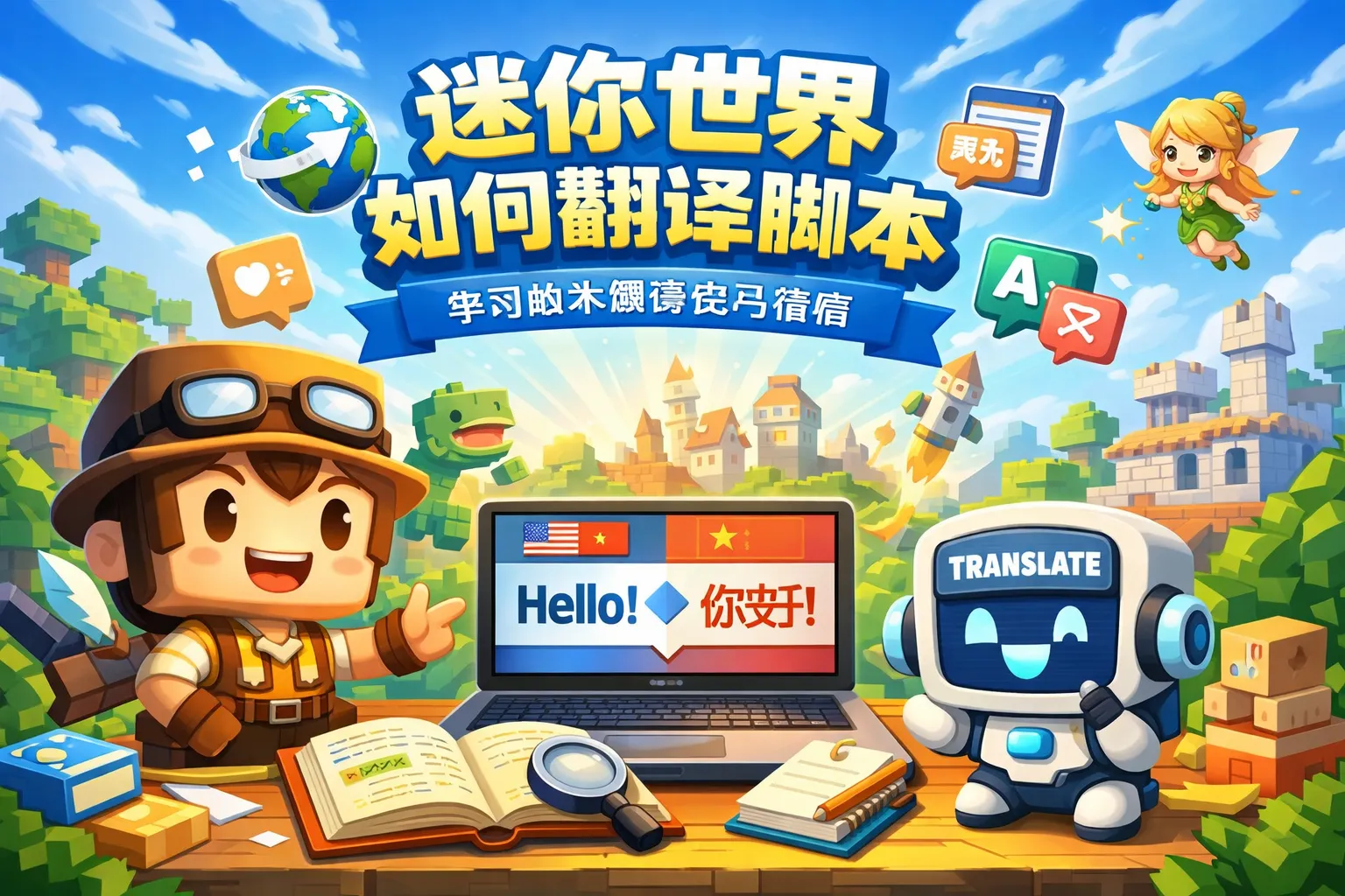 迷你世界如何翻译脚本