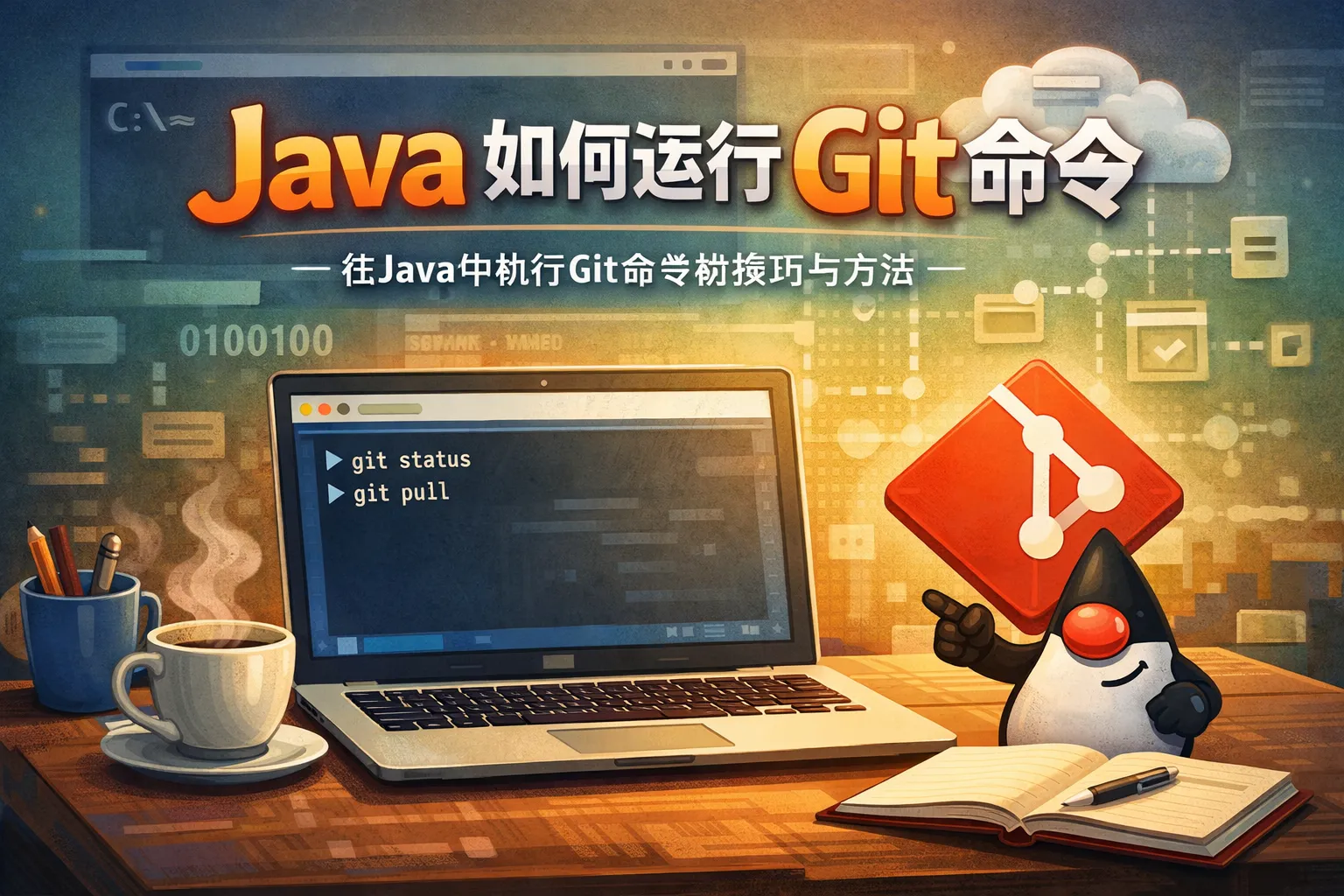 java如何运行git命令