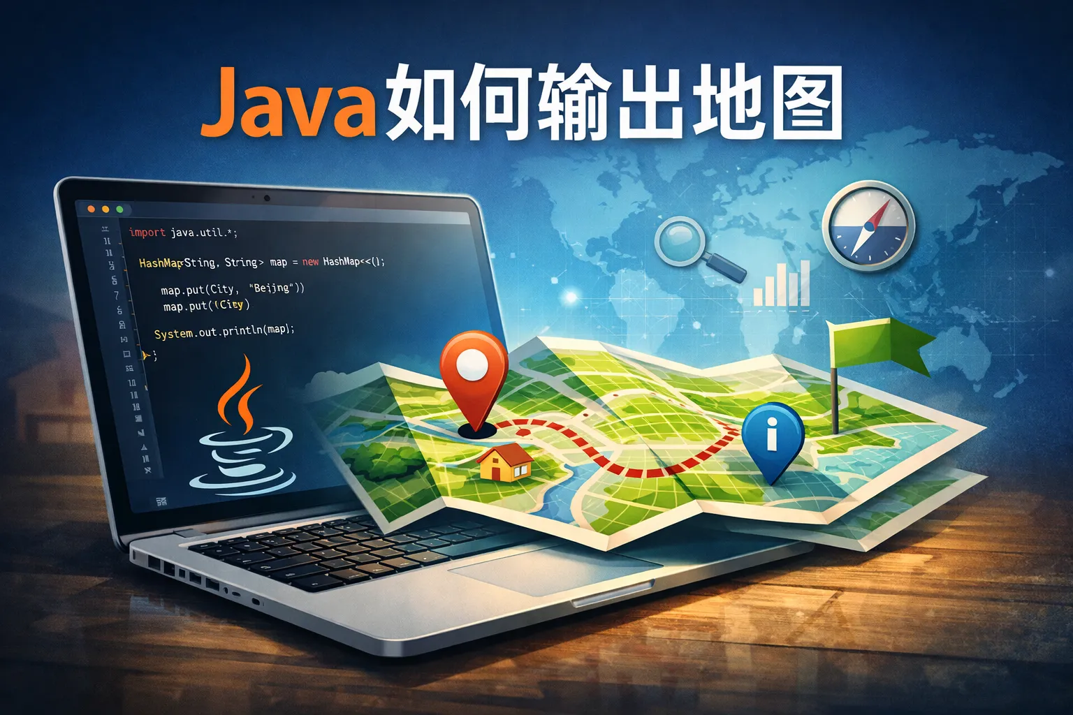 java如何输出地图