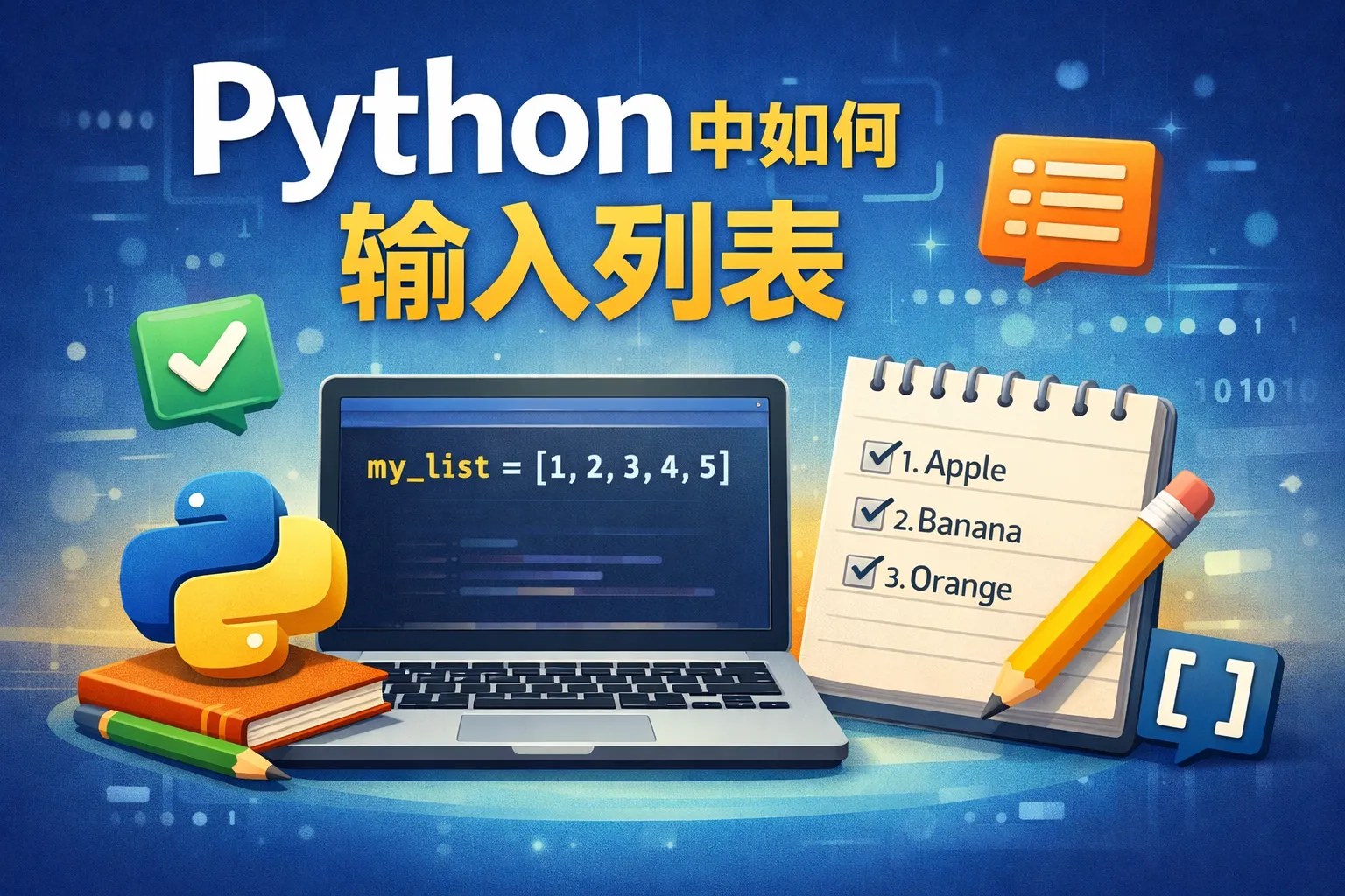 python中如何输入列表