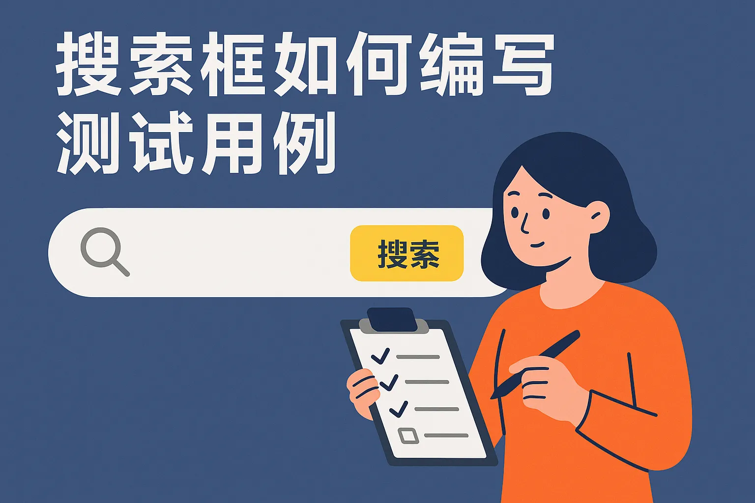 搜索框如何编写测试用例