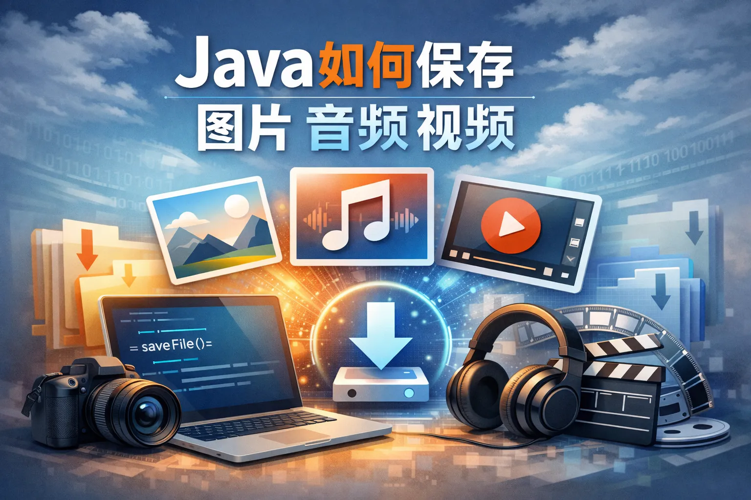 java如何保存图片音频视频