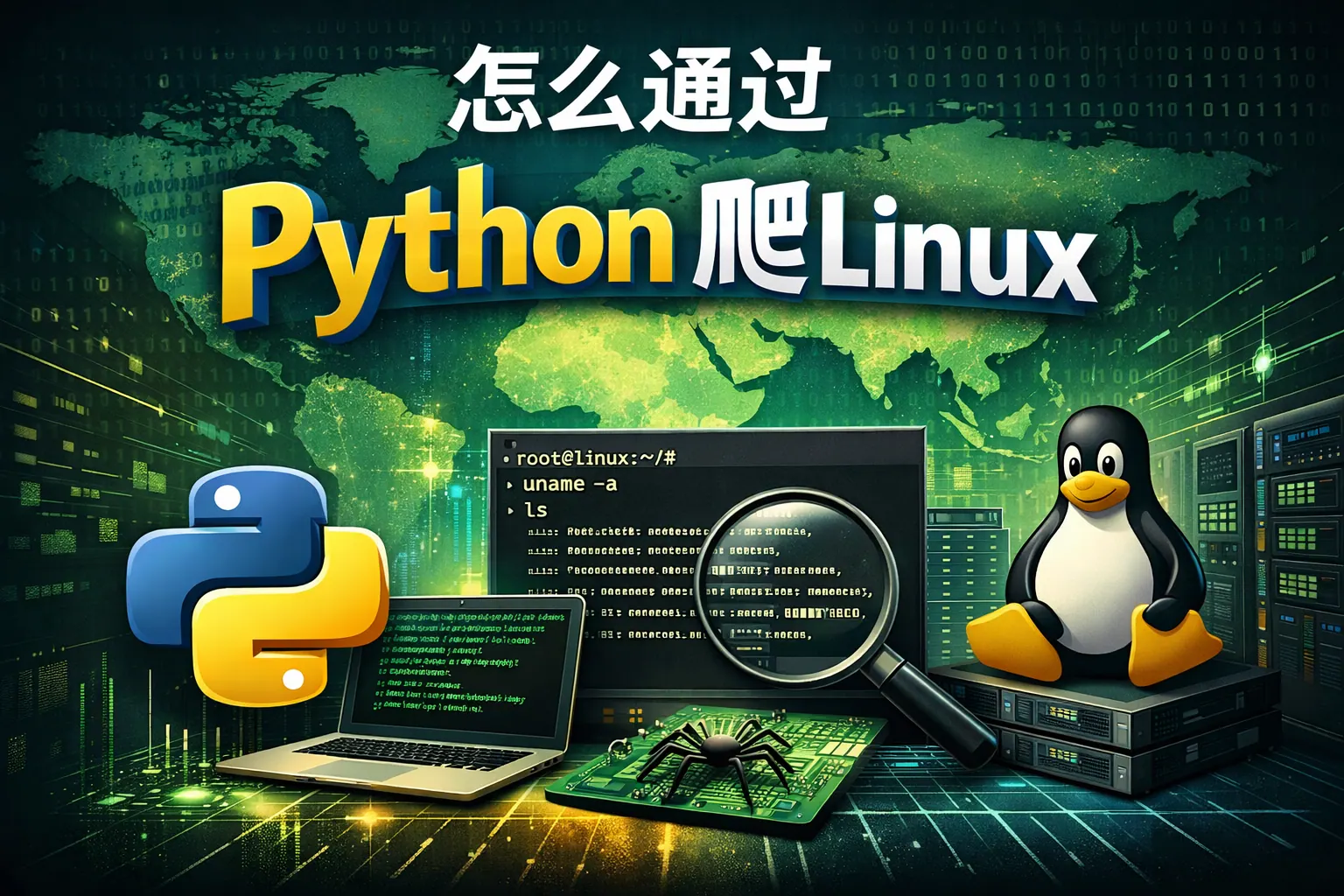 怎么通过python爬linux