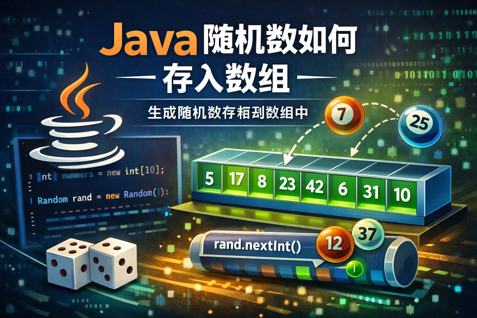 java随机数如何存入数组