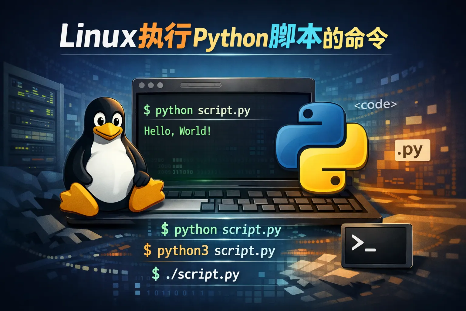 linux执行python脚本的命令