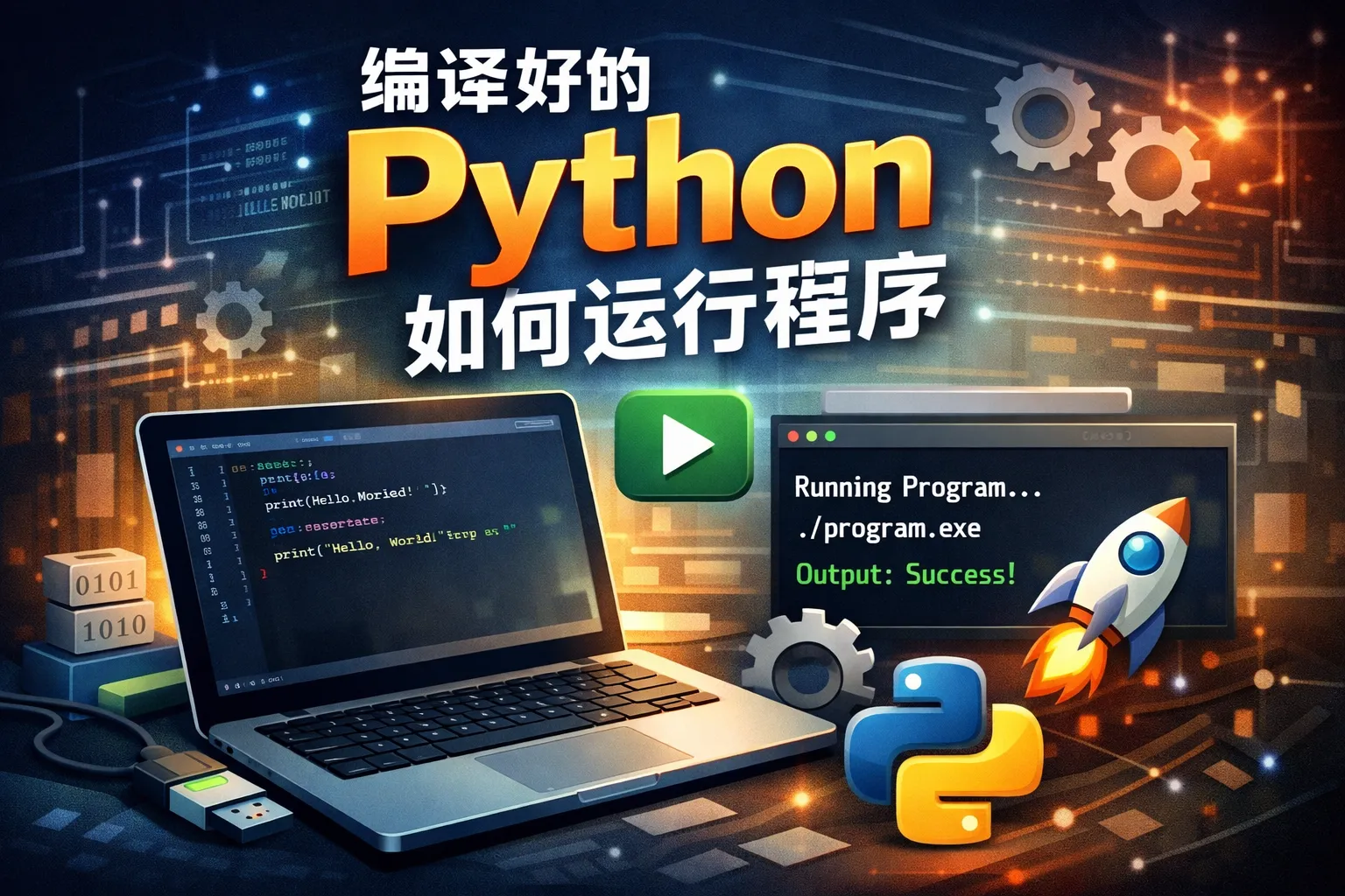 编译好的python如何运行程序