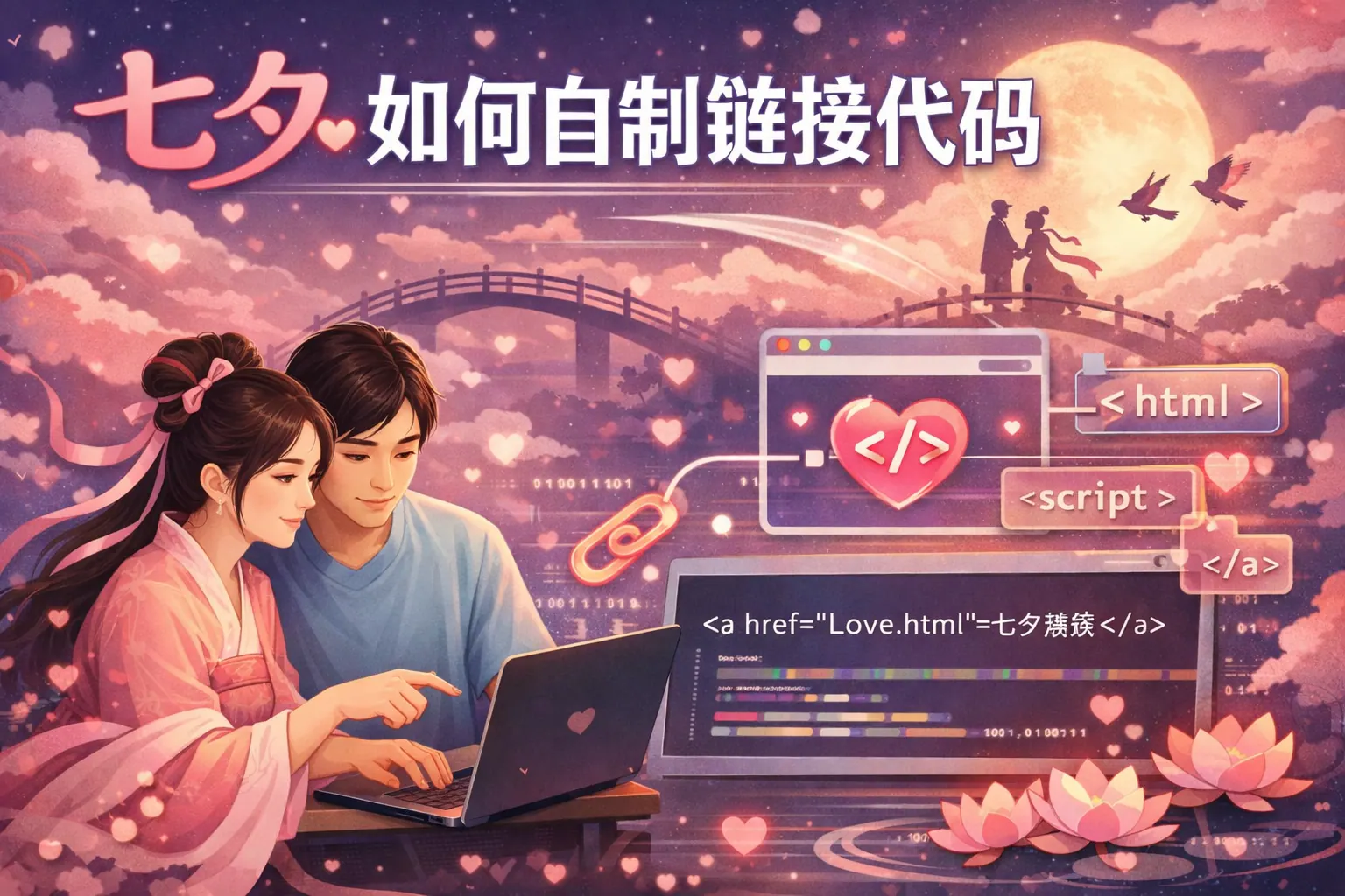 七夕如何自制链接代码