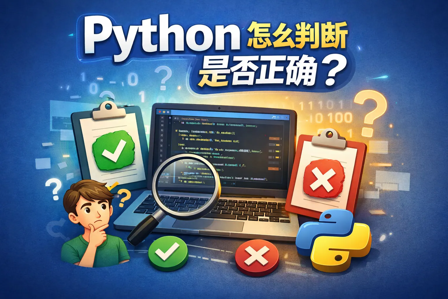 python怎么判断是否正确