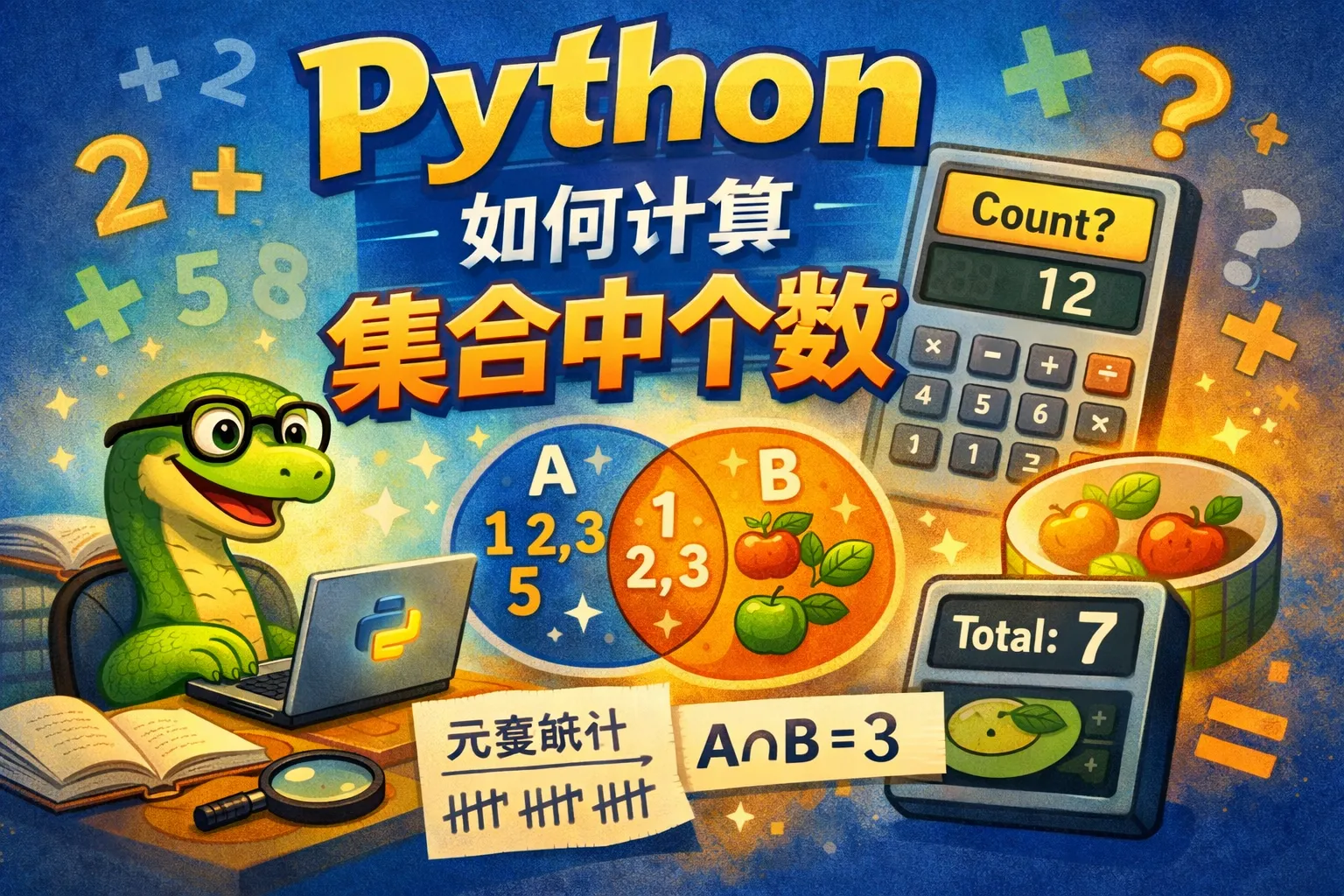 python如何计算集合中个数