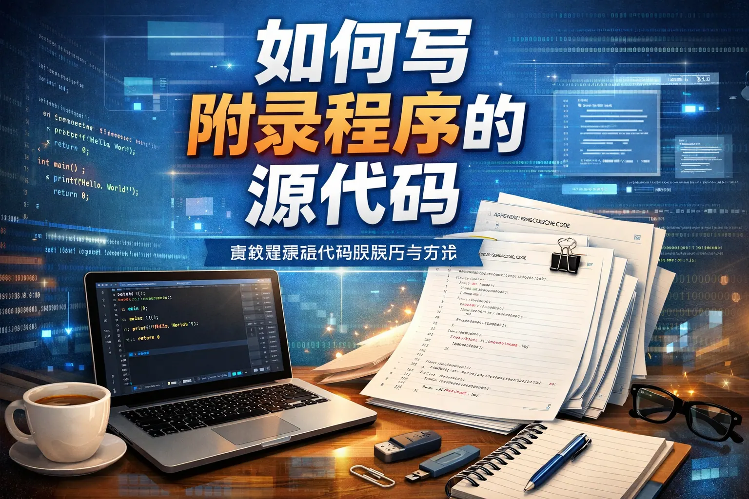 如何写附录程序的源代码