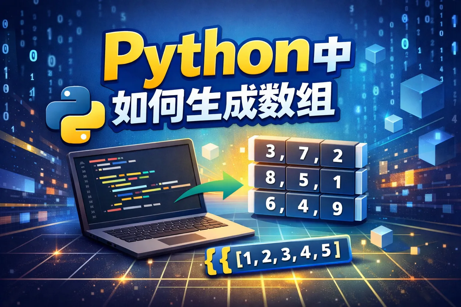 python中如何生成数组中
