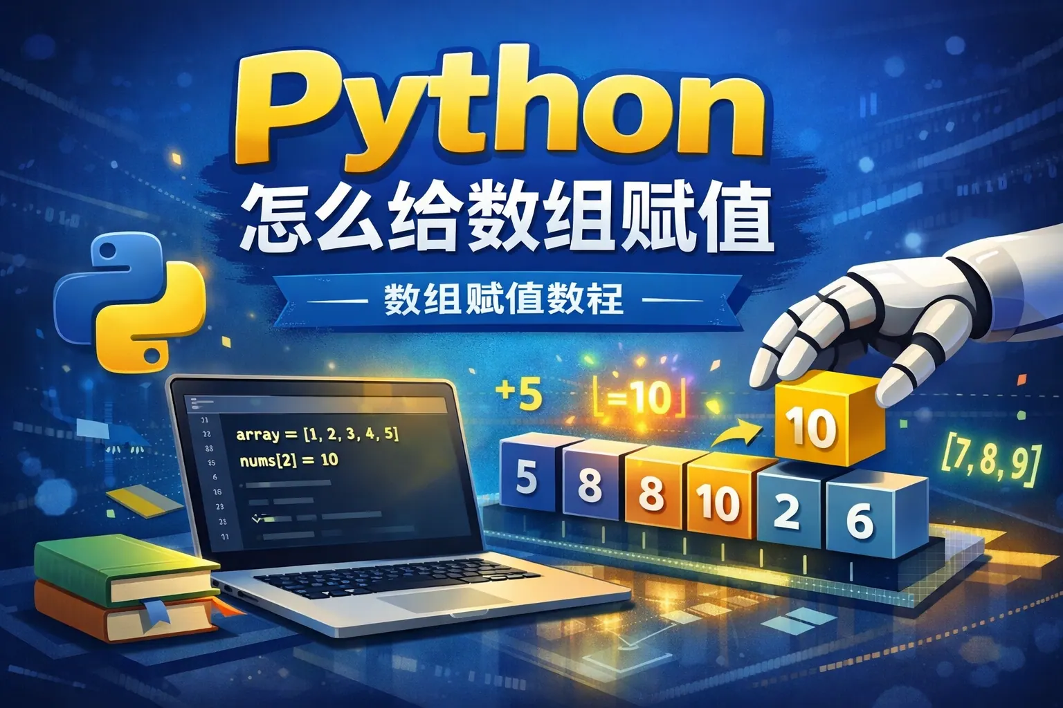 python 怎么给数组赋值