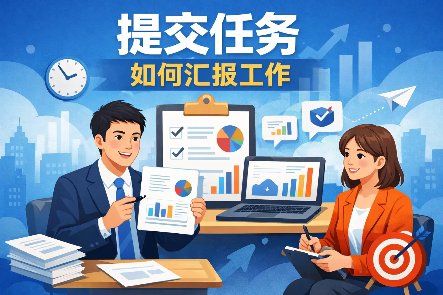 提交任务如何汇报工作