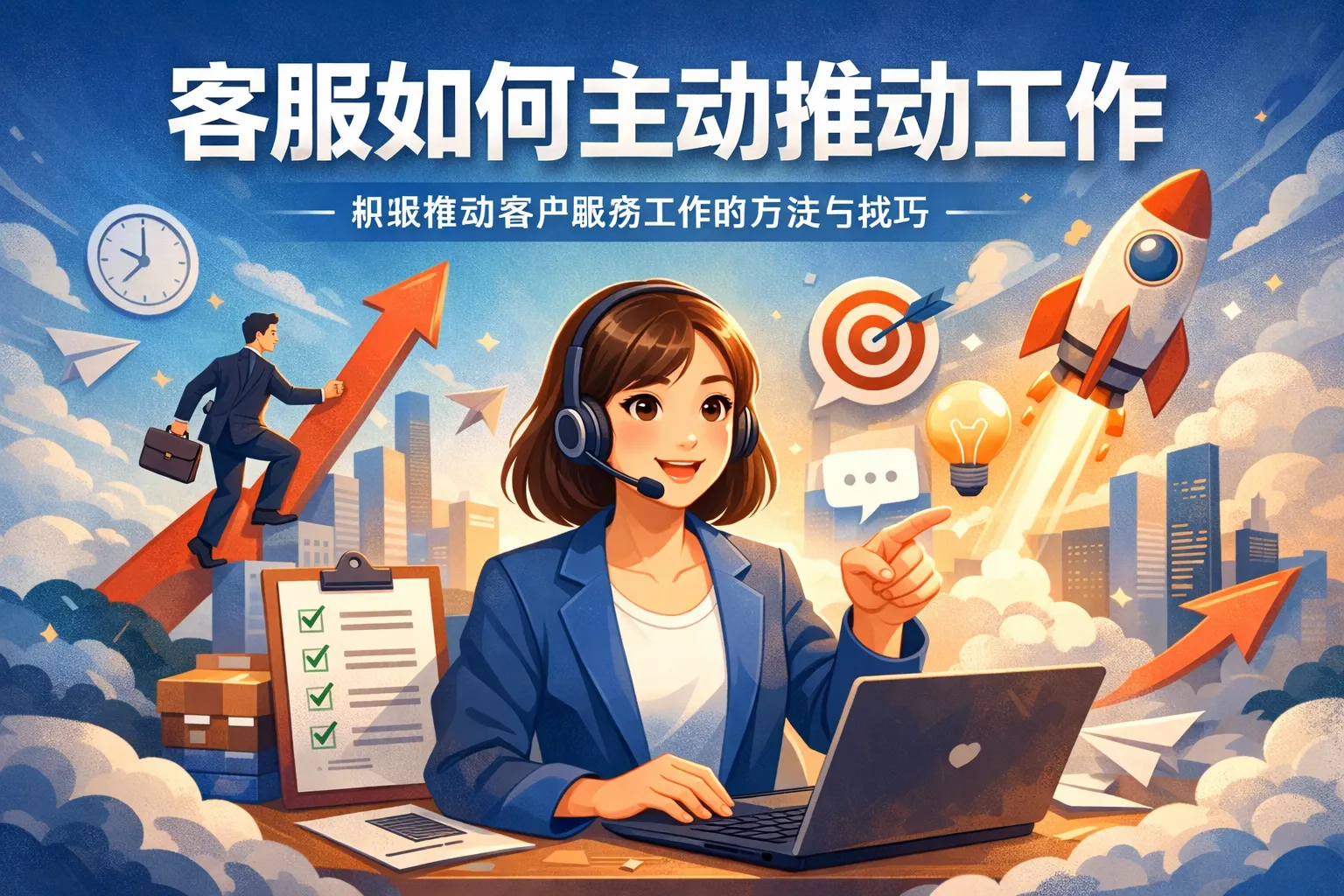 客服如何主动推动工作