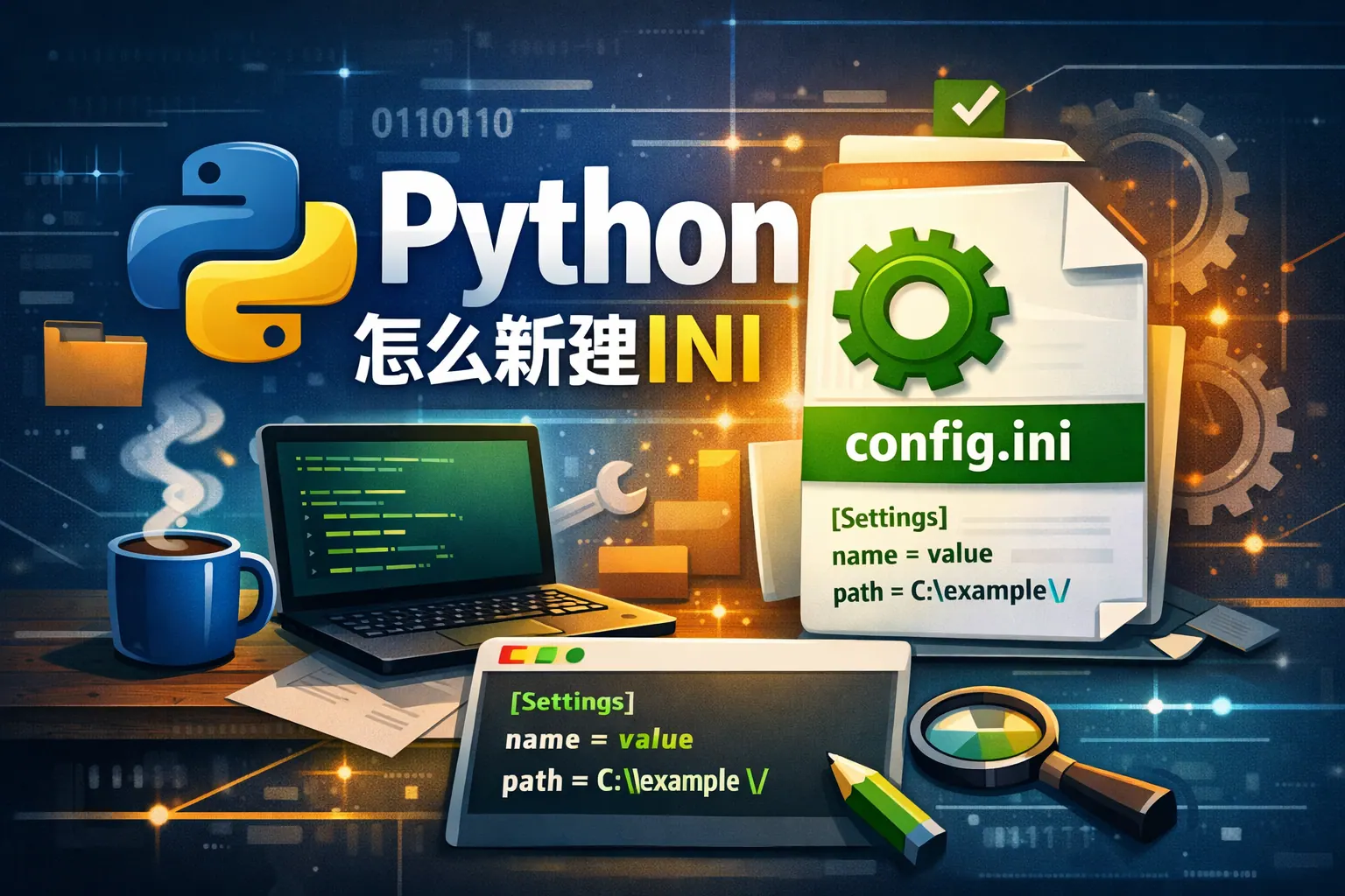 python怎么新建ini