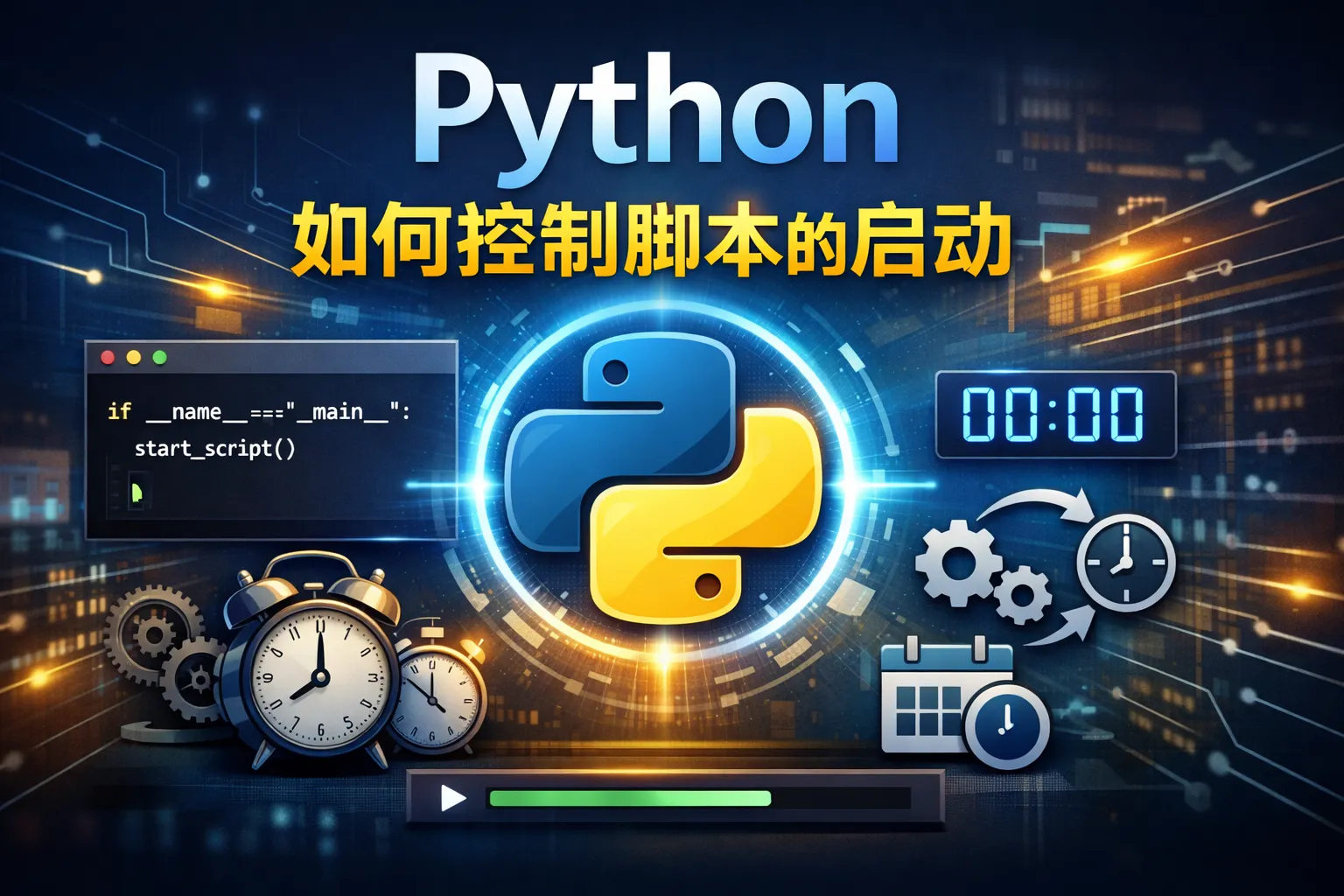 python如何控制脚本的启动