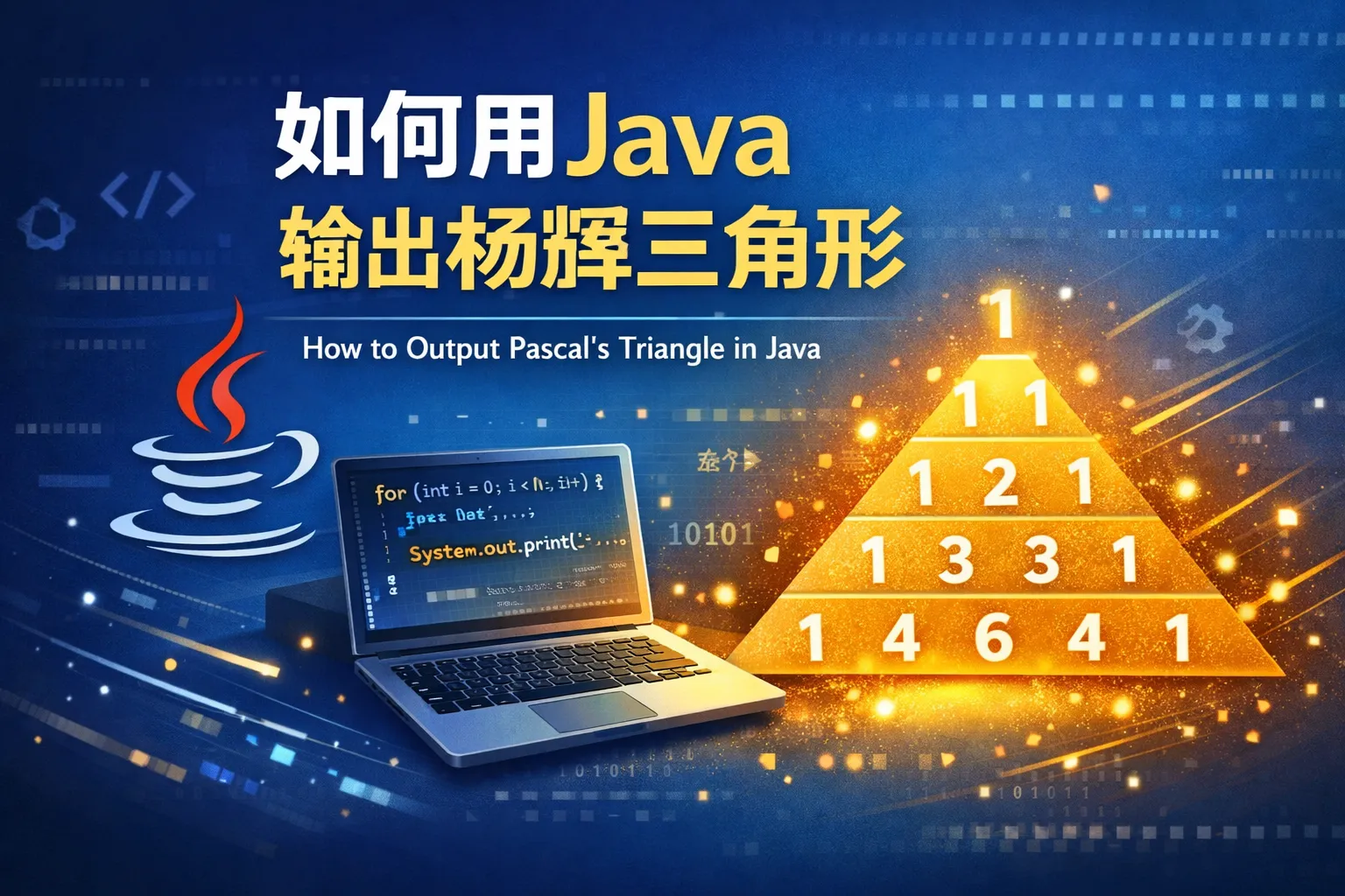如何用java输出杨辉三角形