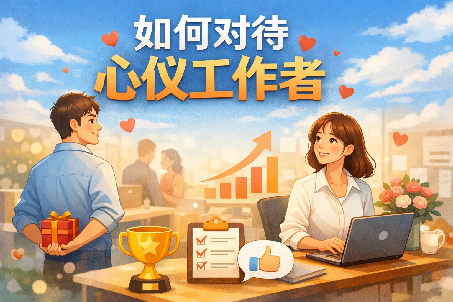 如何对待心仪工作者