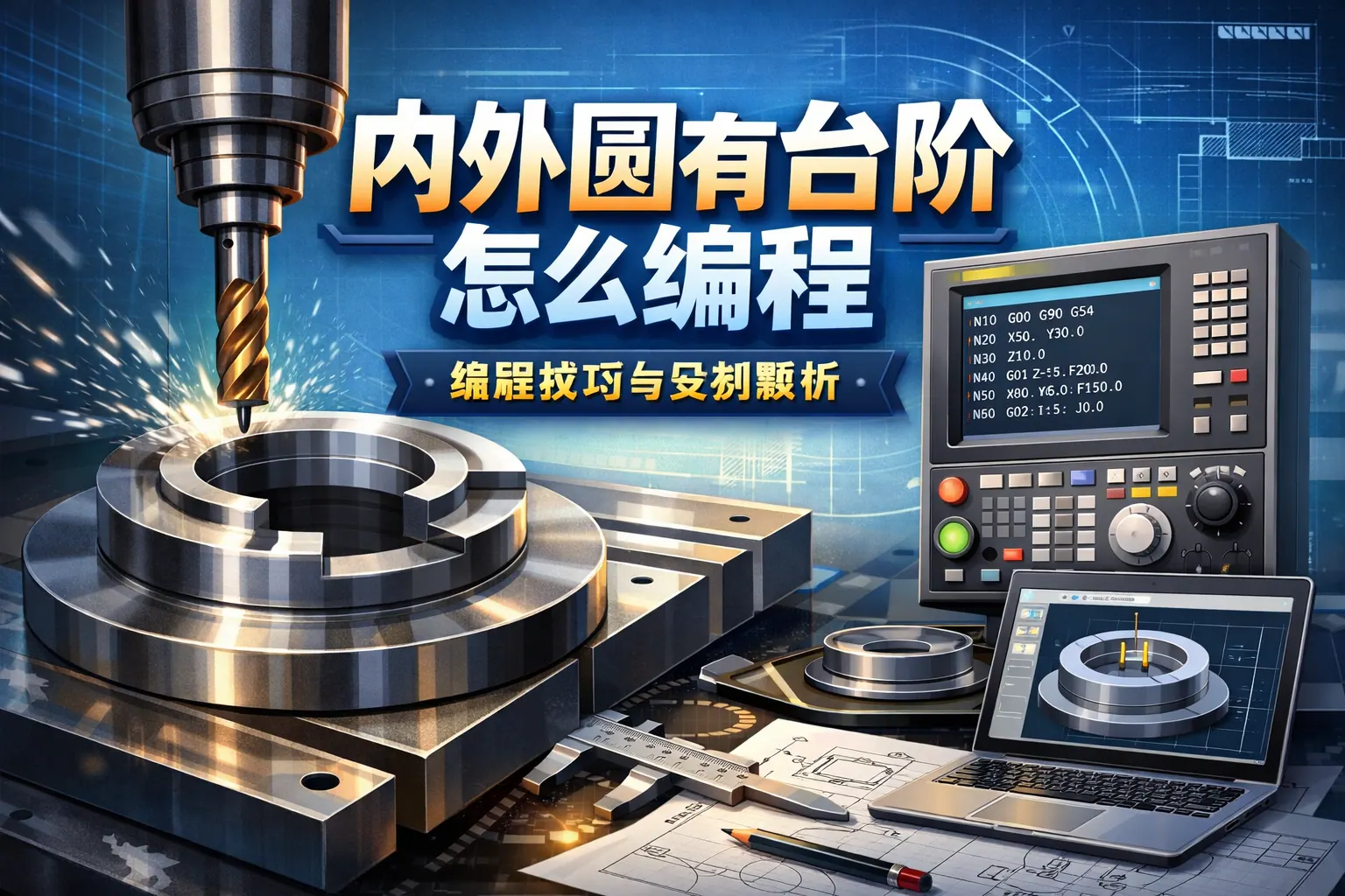 内外圆有台阶怎么编程