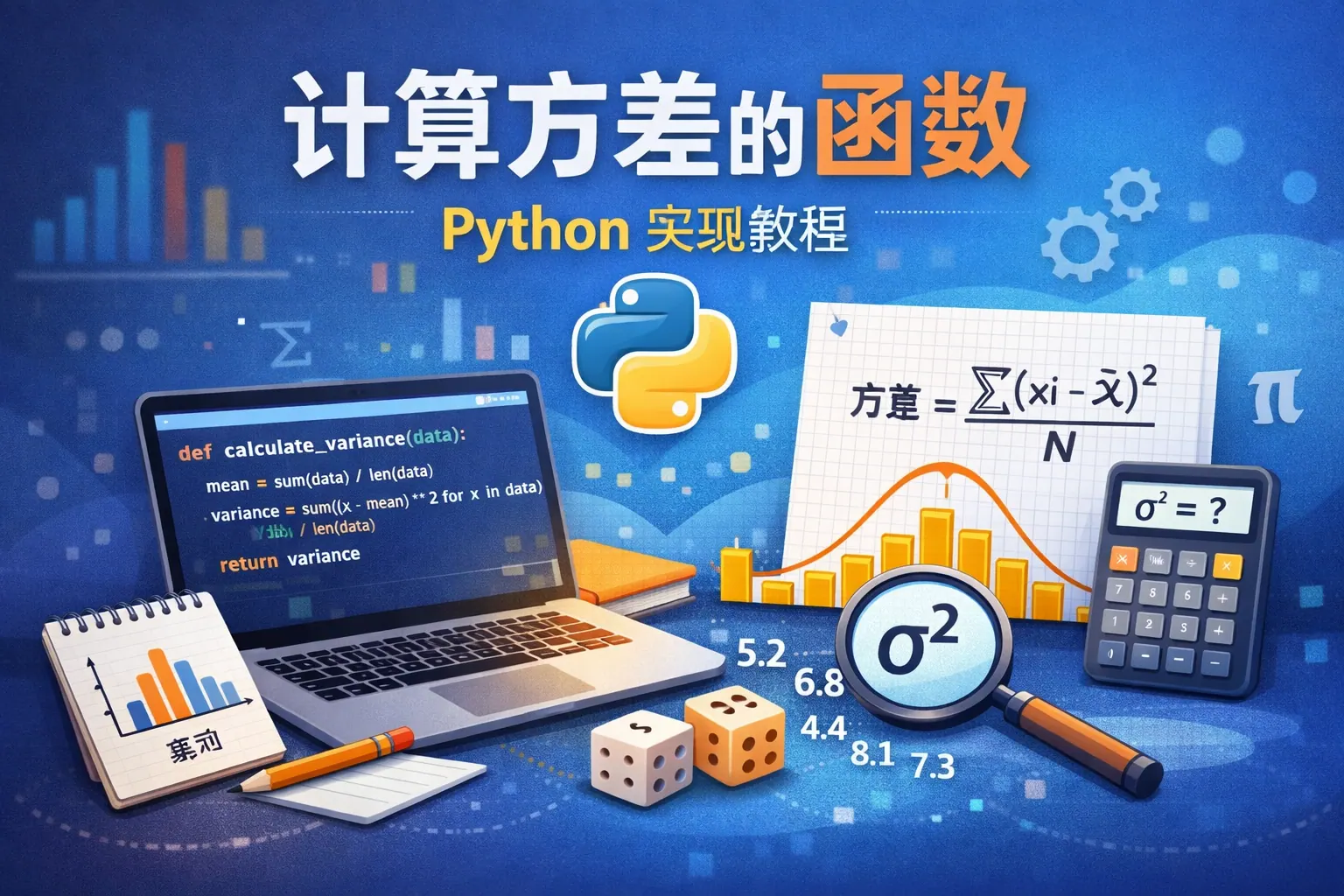 编写计算方差的函数python