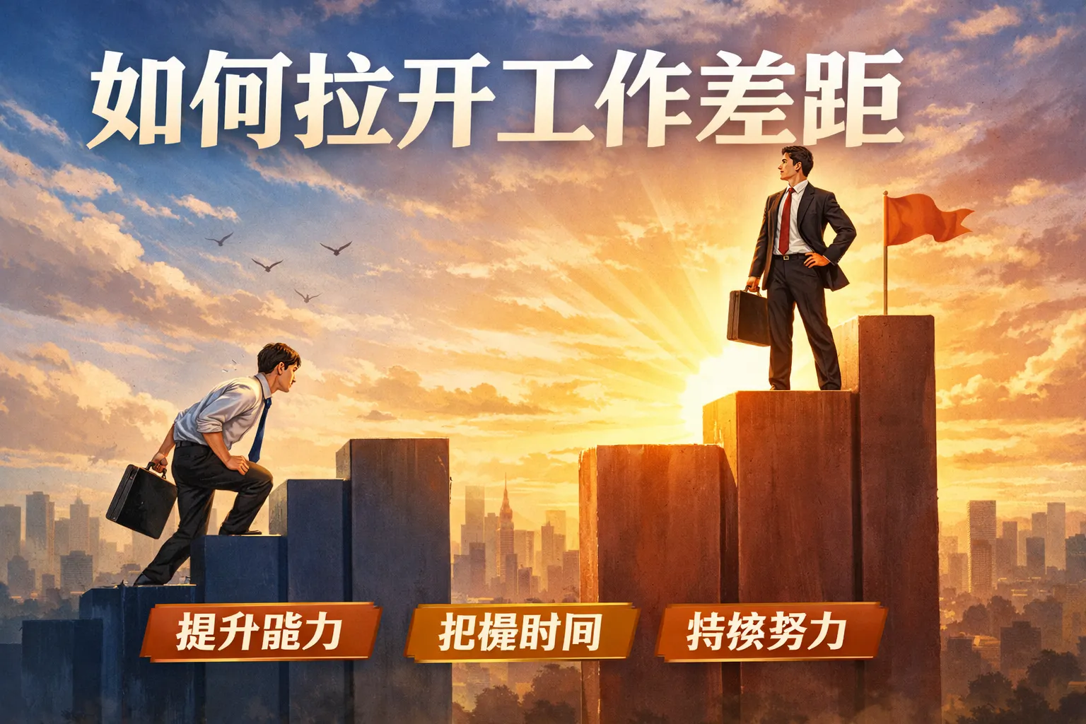 如何拉开工作差距