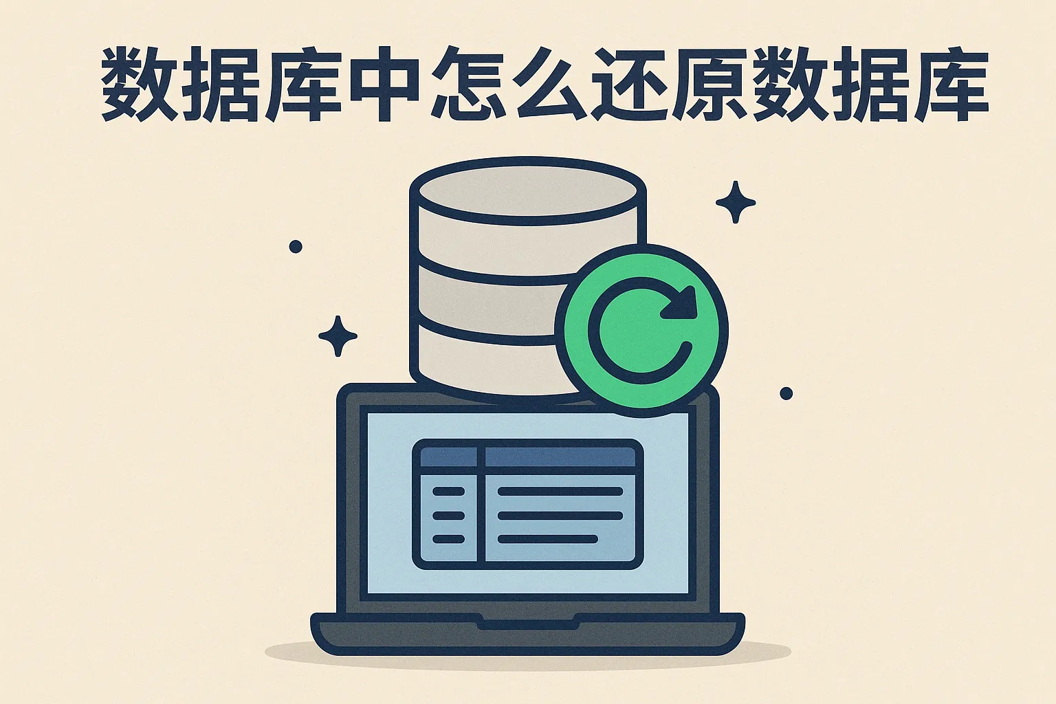 数据库中怎么还原数据库