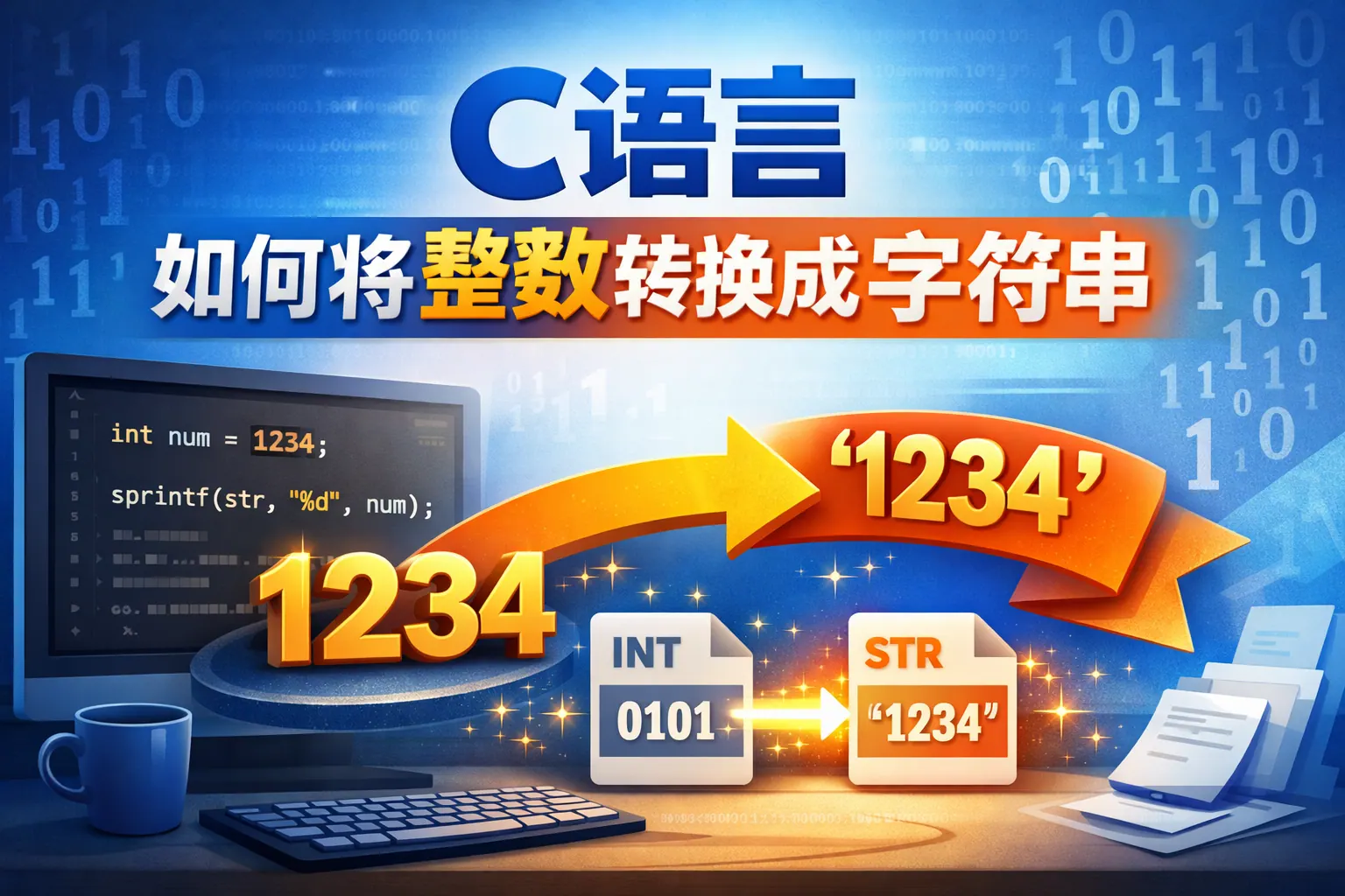 c语言如何将整数转换成字符串