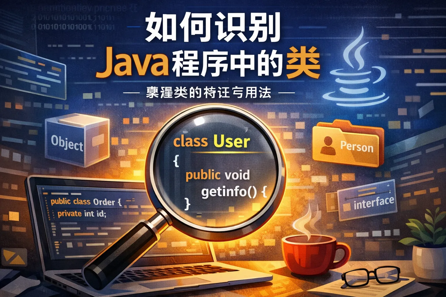 如何识别java程序中的类