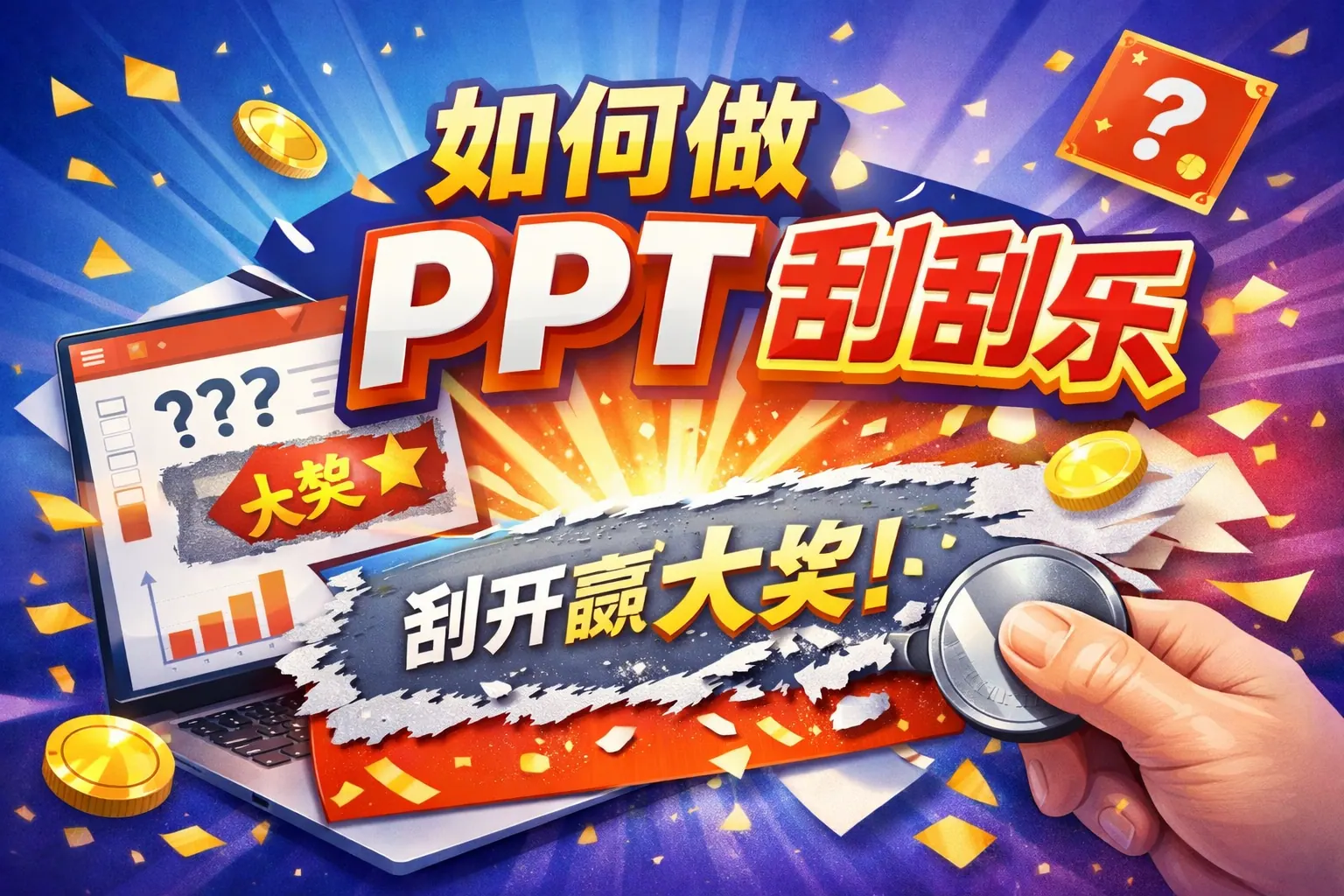 如何做ppt刮刮乐