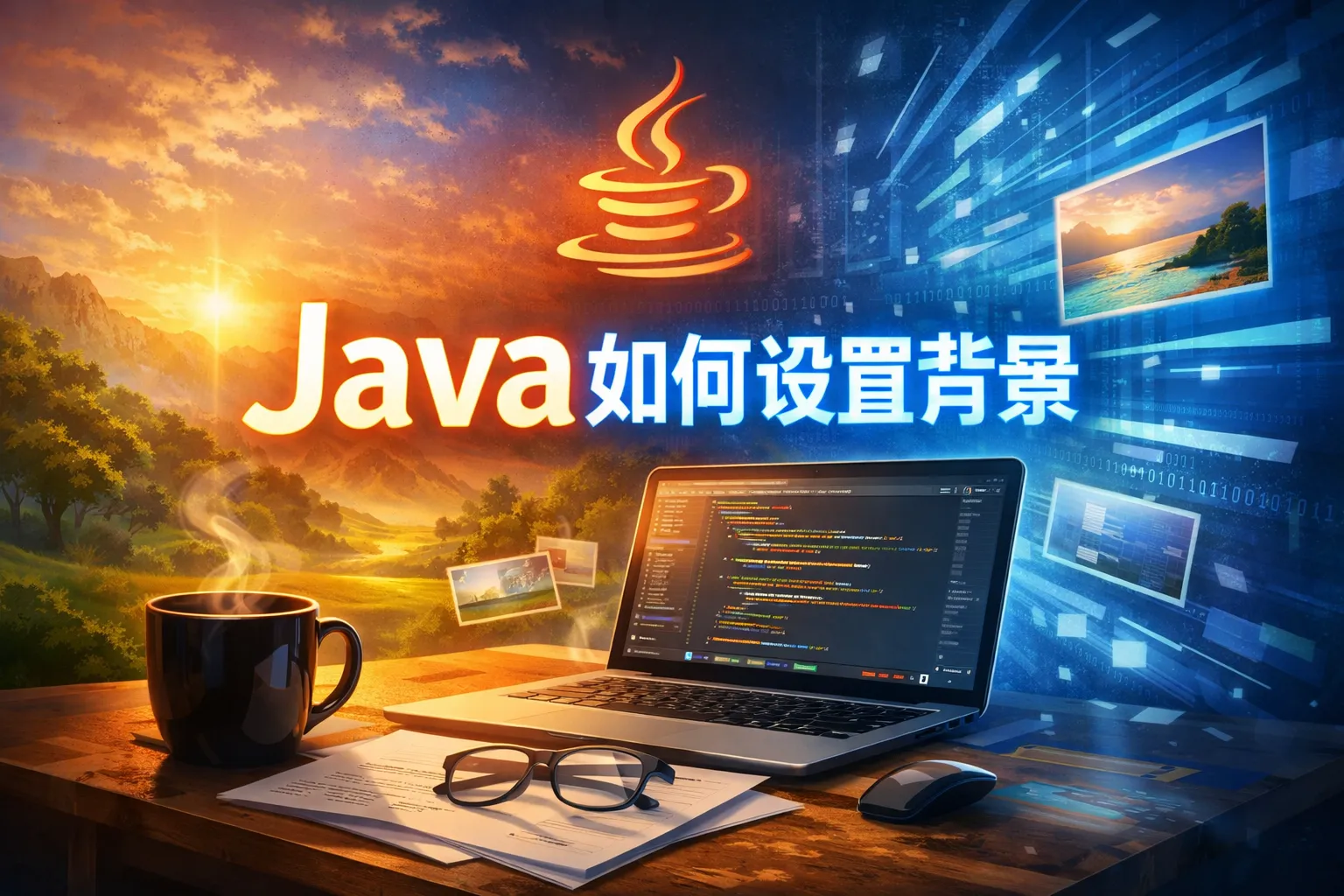 java如何设置背景