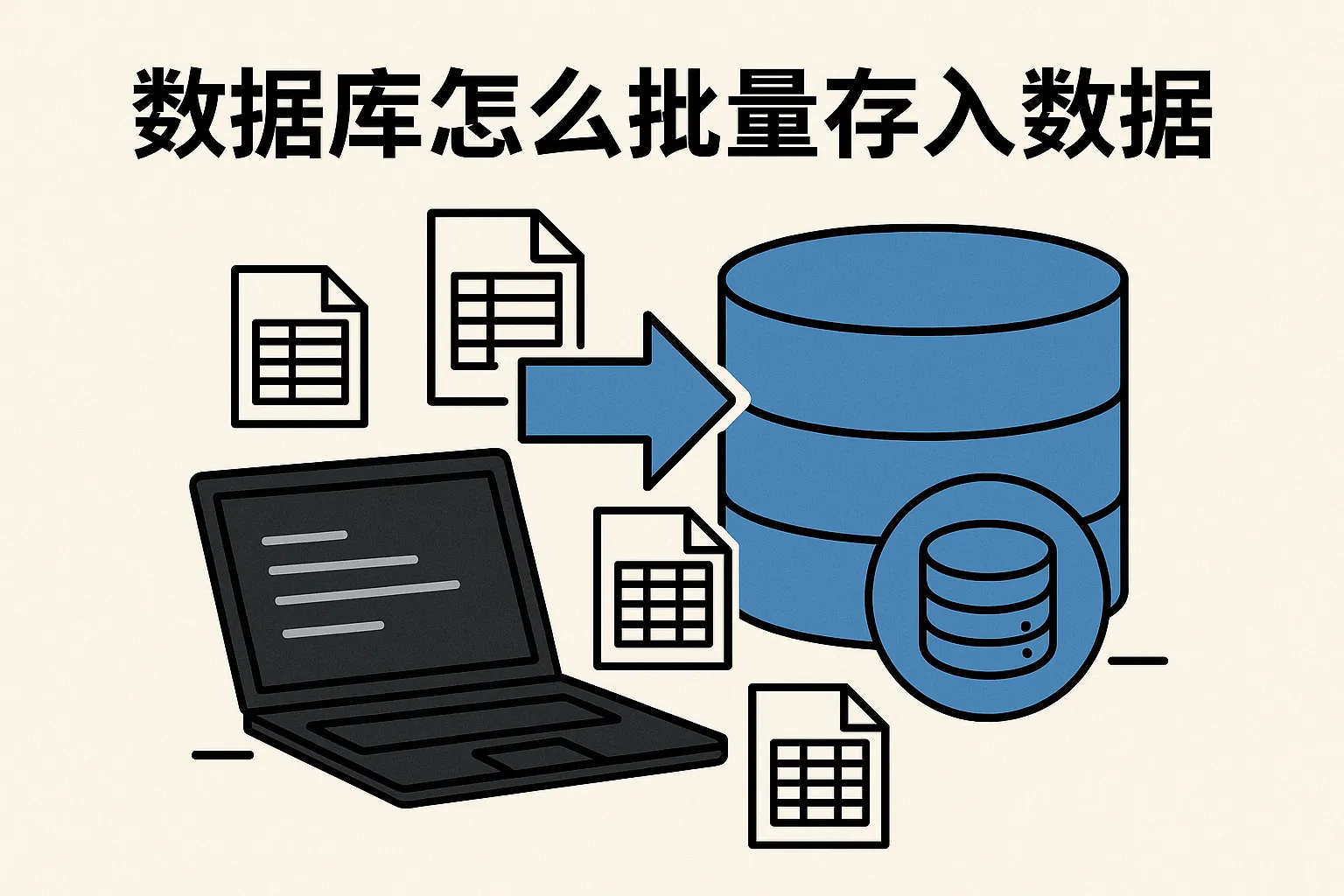 数据库怎么批量存入数据