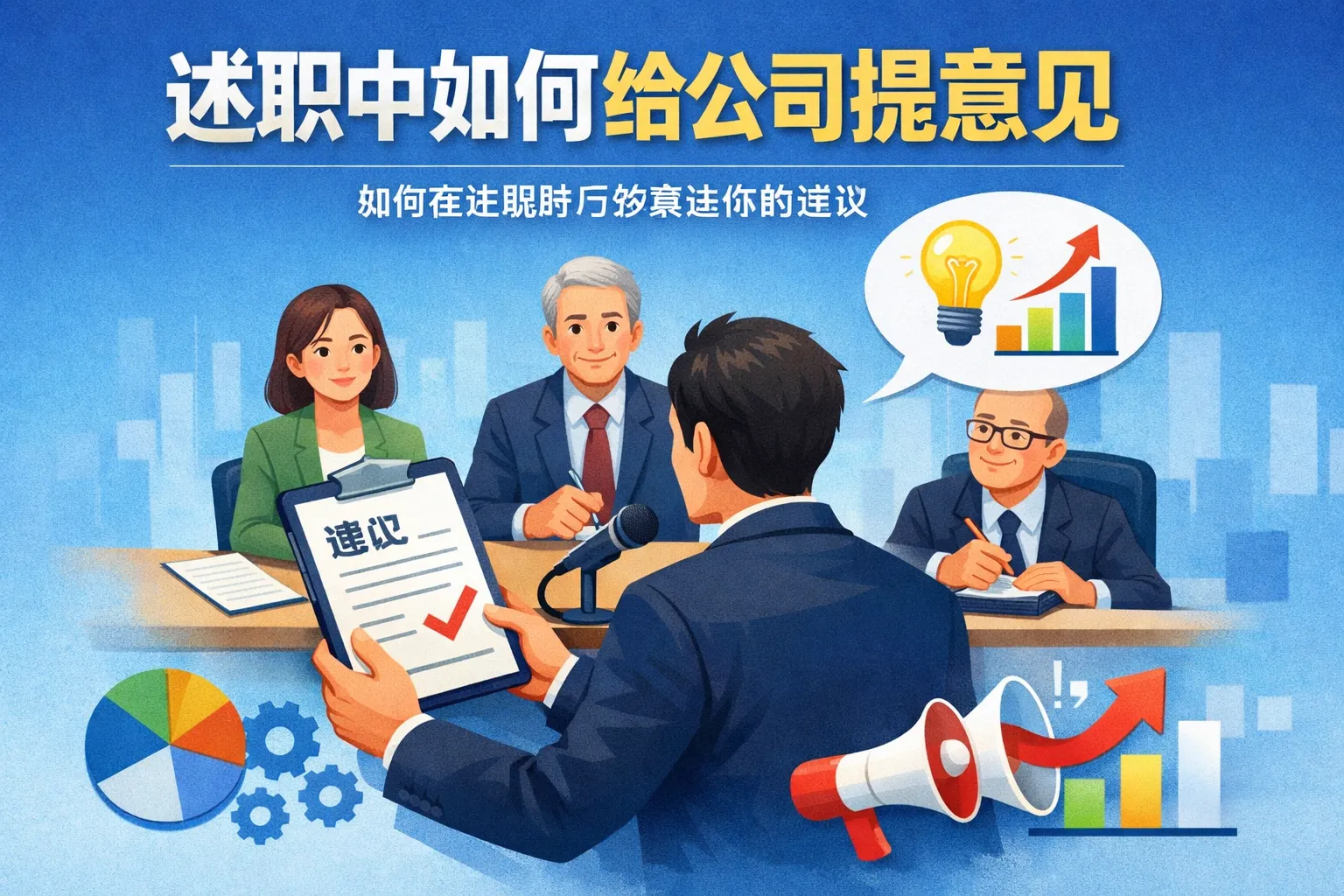 述职中如何给公司提意见