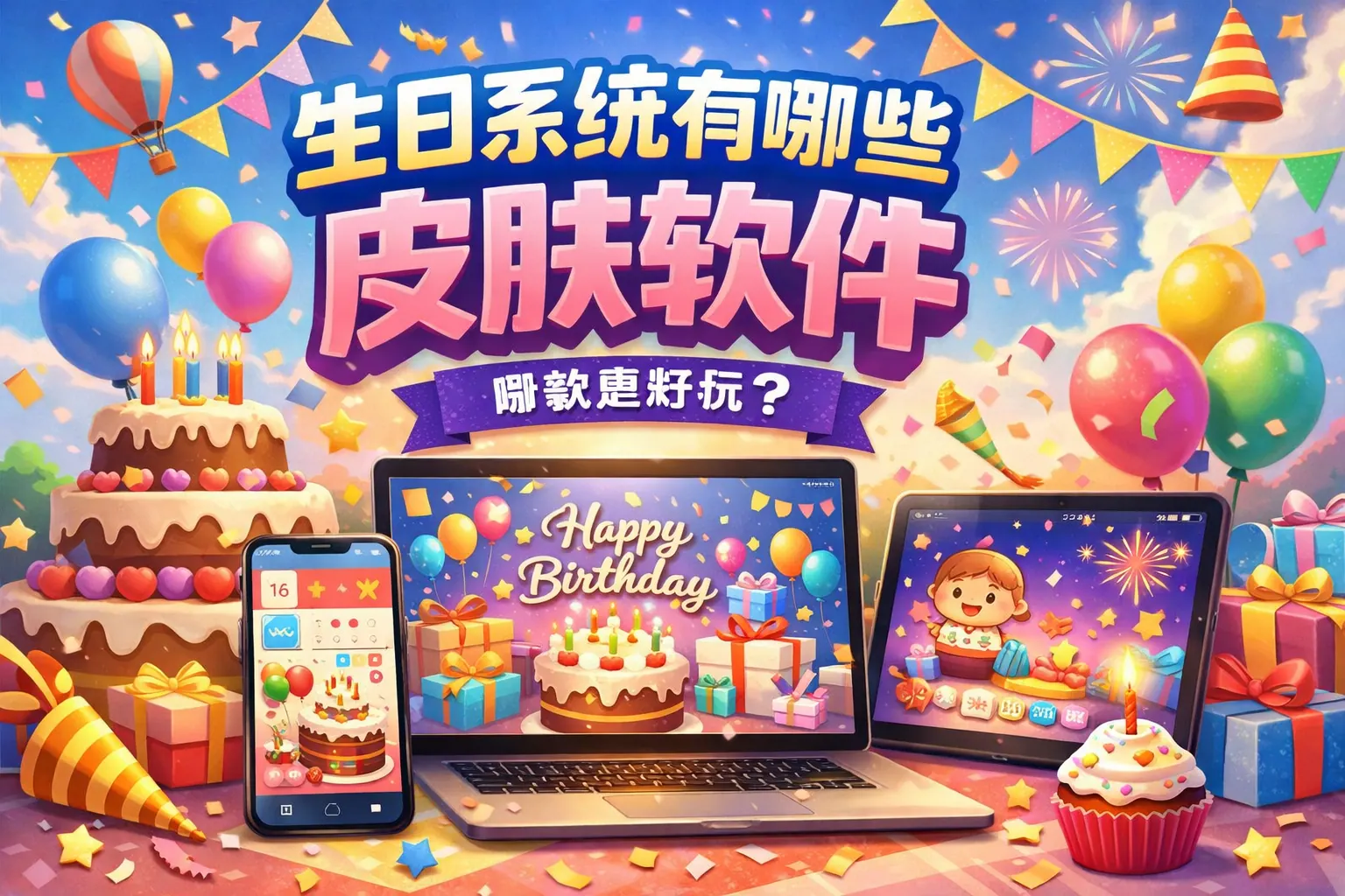 生日系统有哪些皮肤软件