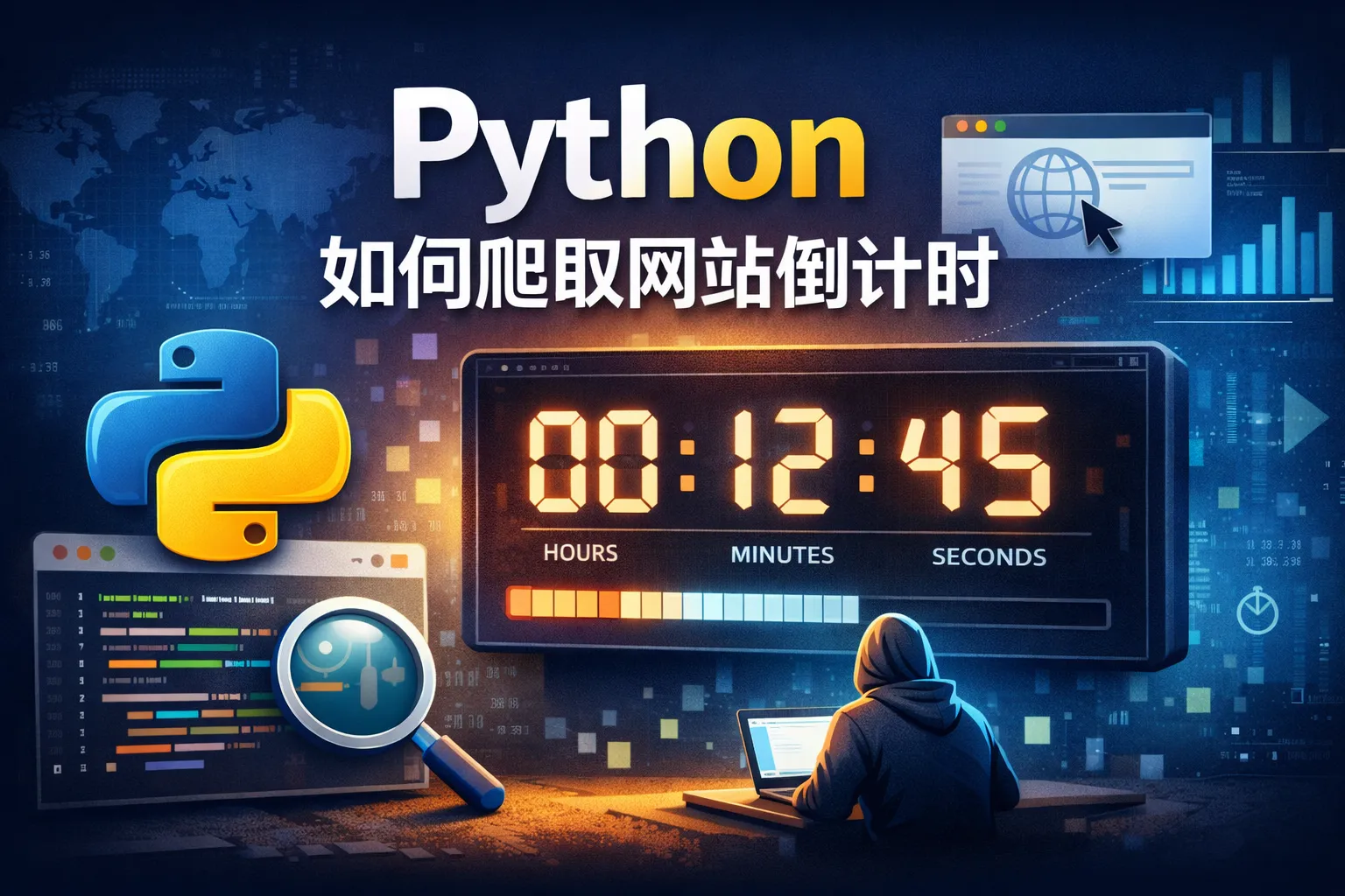 python如何爬取网站倒计时