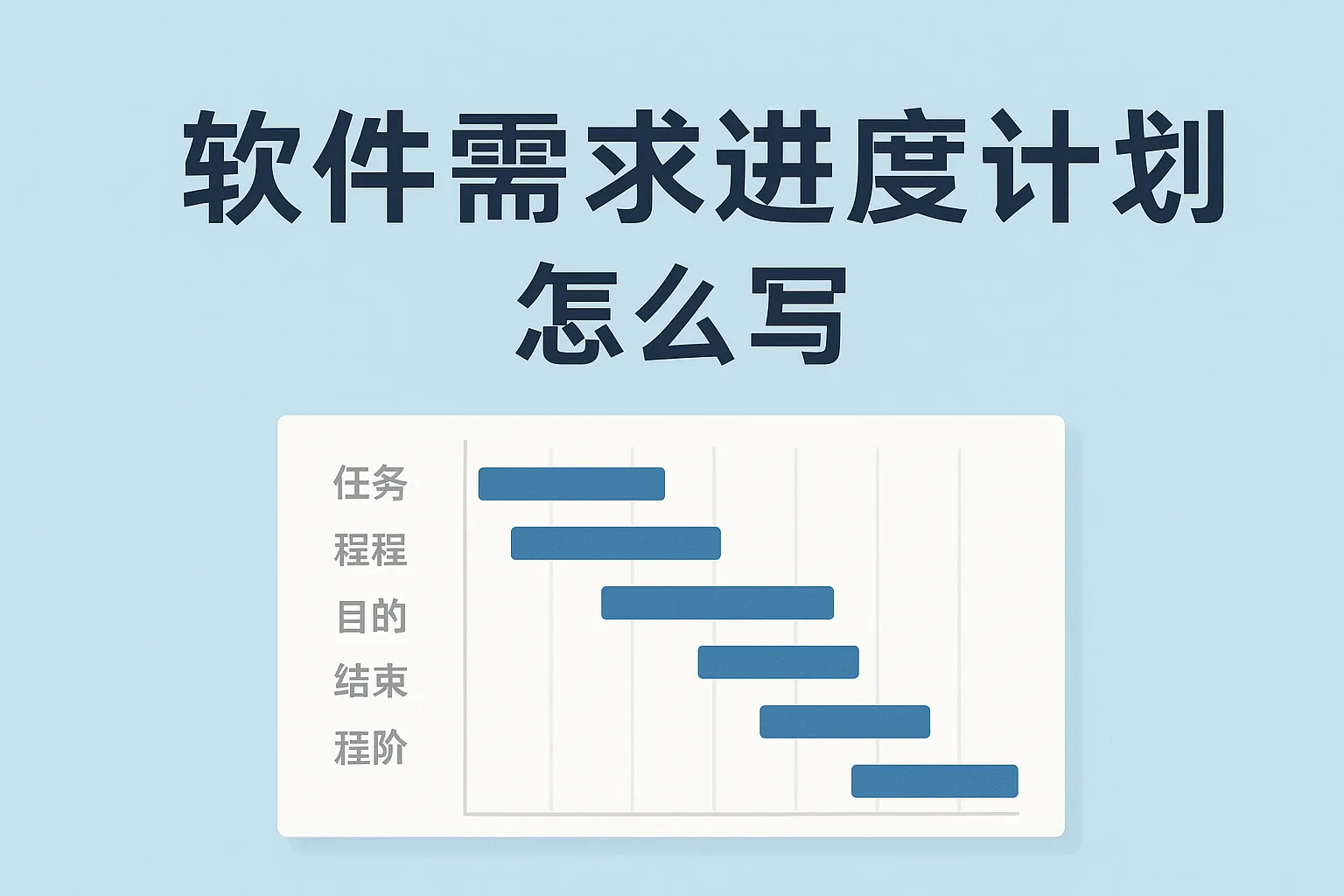 软件需求进度计划怎么写