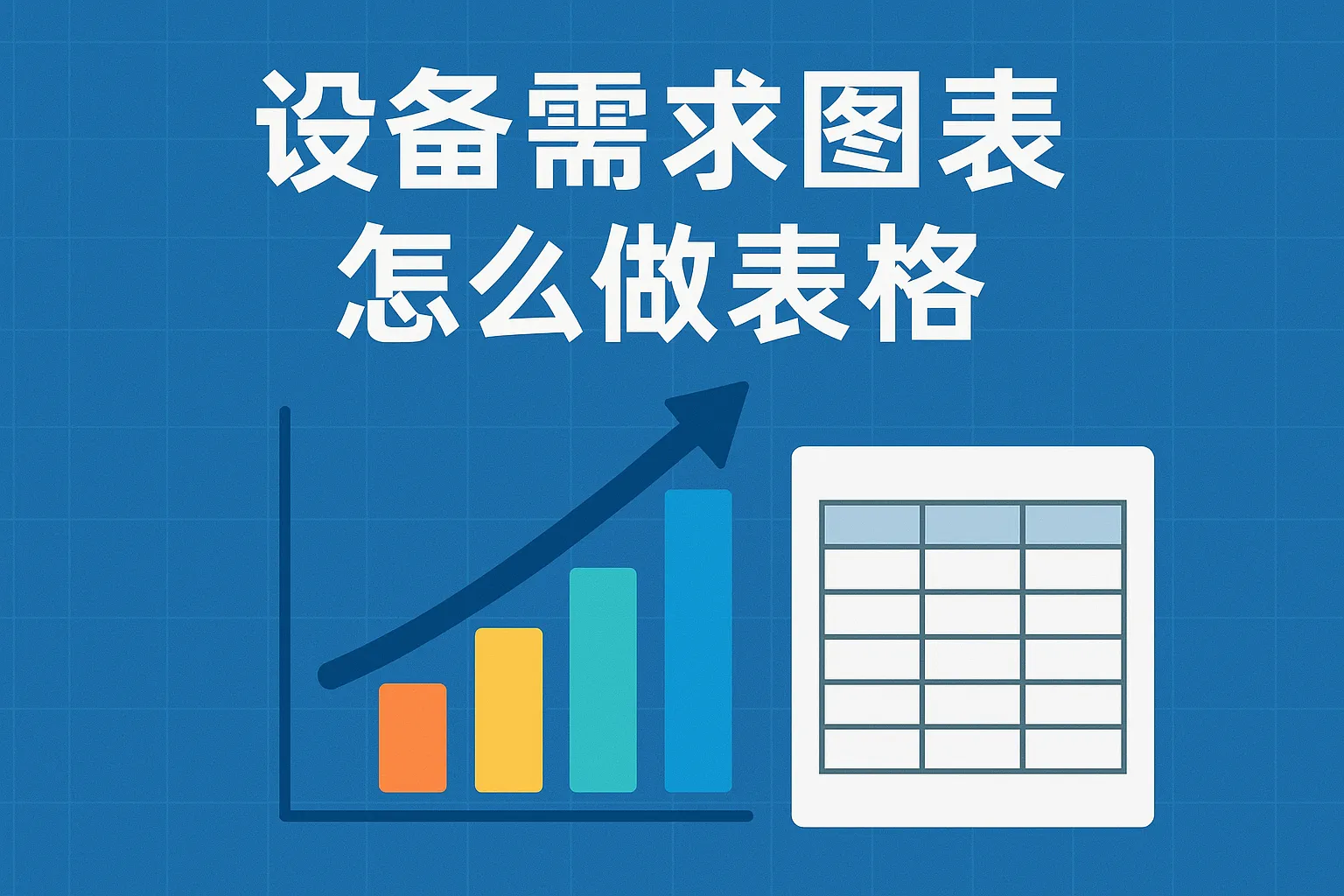 设备需求图表怎么做表格