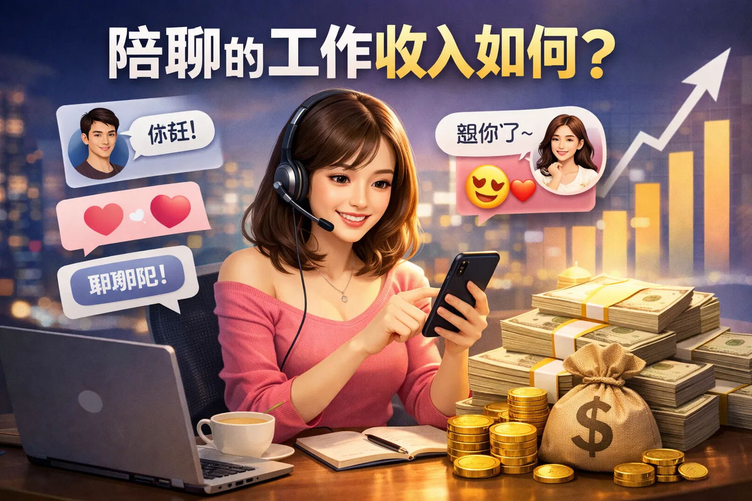 陪聊的工作收入如何