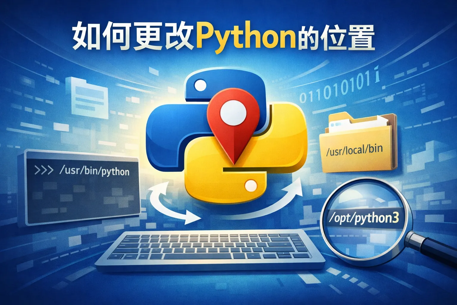 如何更改python的位置