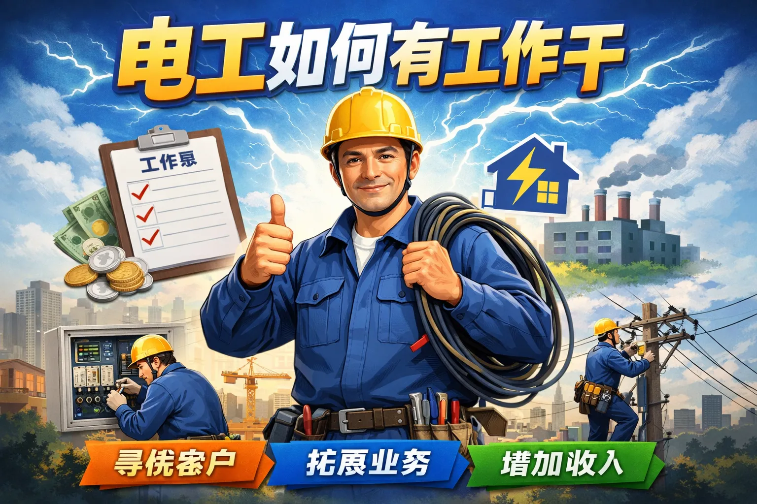 电工如何有工作干