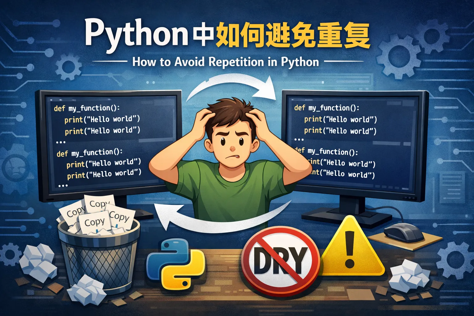 python中如何避免重复