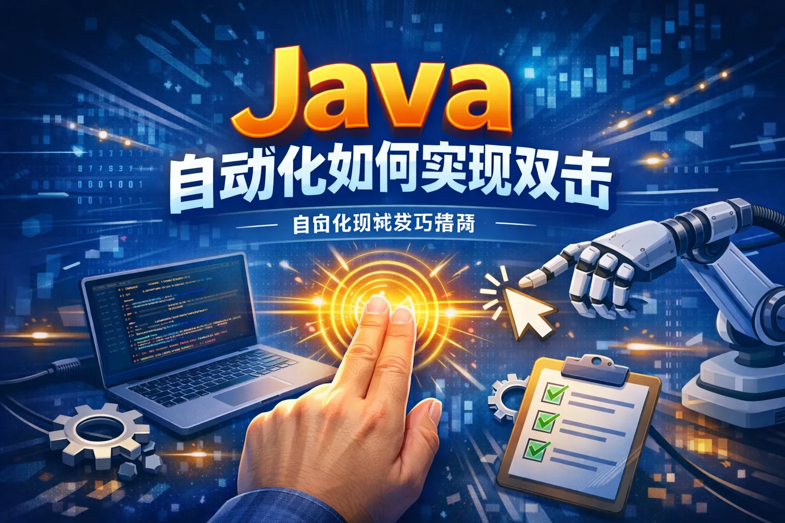 java自动化如何实现双击