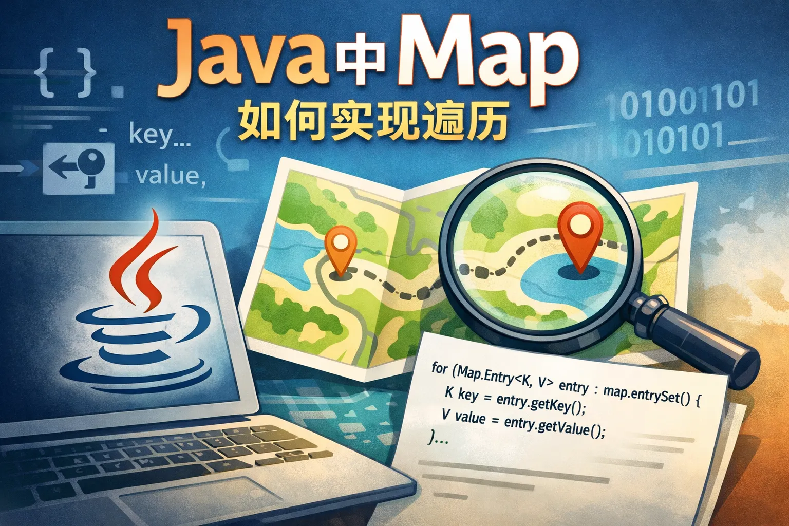 java中map如何实现遍历