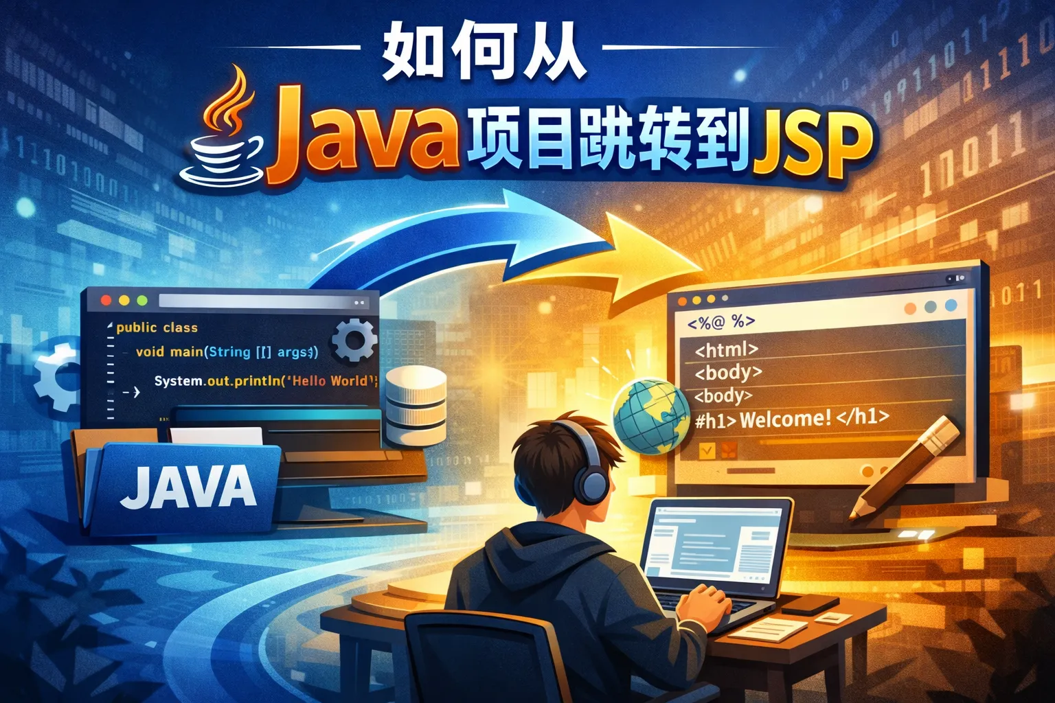 如何从java项目跳转到jsp