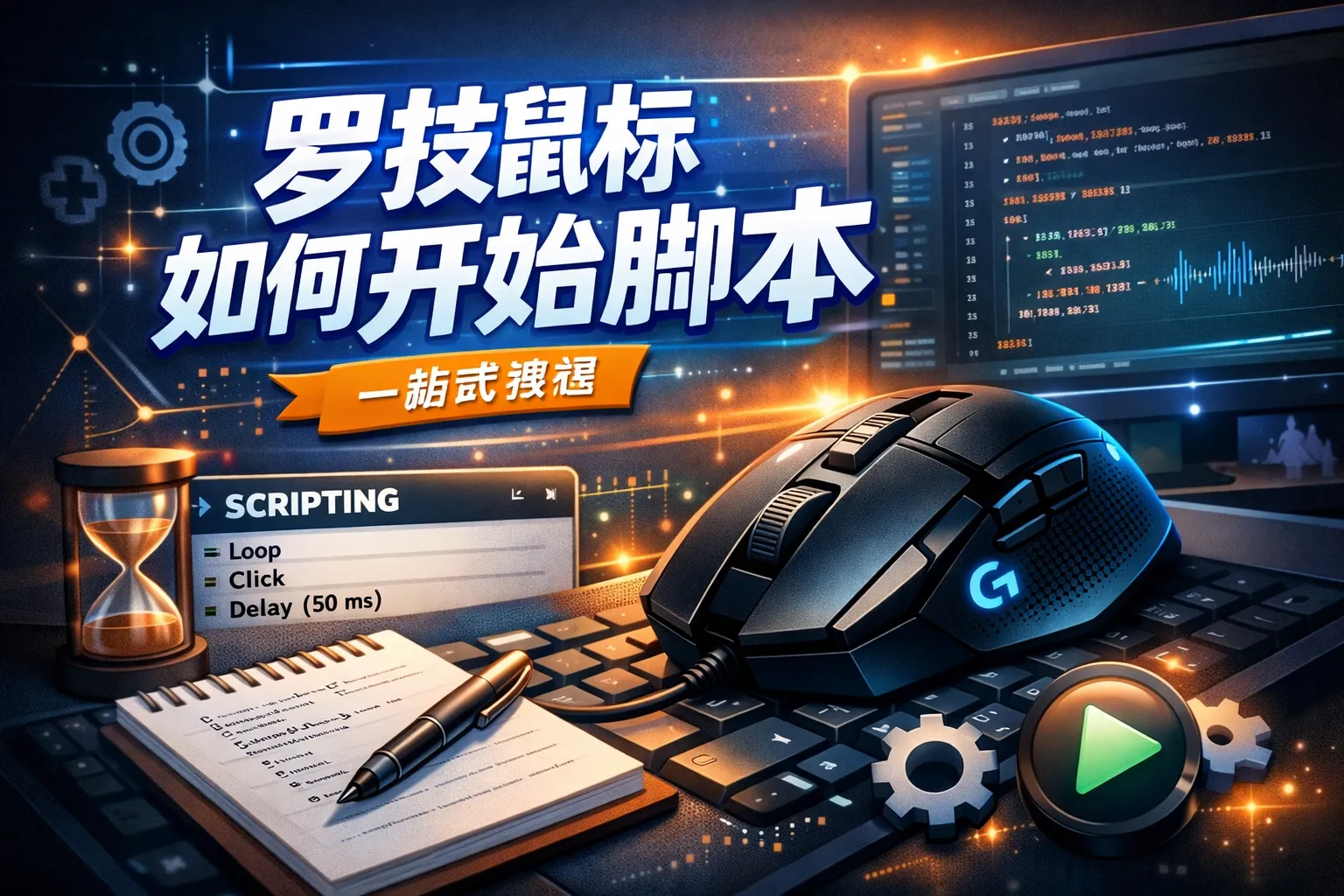 罗技鼠标如何开始脚本