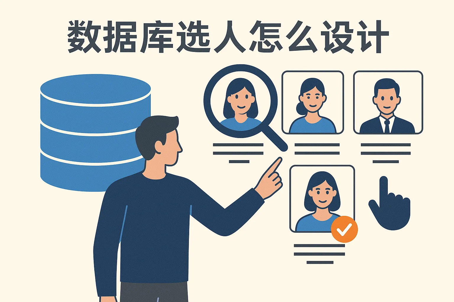 数据库选人怎么设计